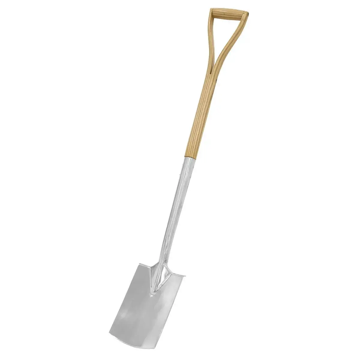 Sealey Premier Border Spade With Ash Y Handle & Stainless Steel Blade 1