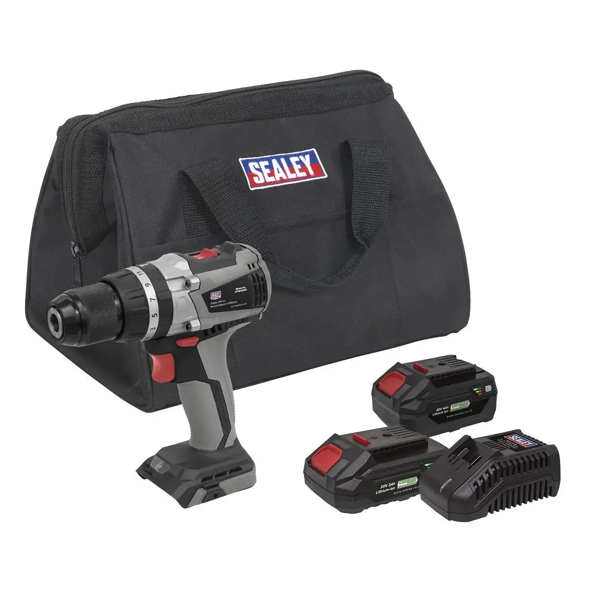 Sealey Premier Brushless Combi Drill Kit Ø13mm 20V Sv20 Series - 2 Batteries 1