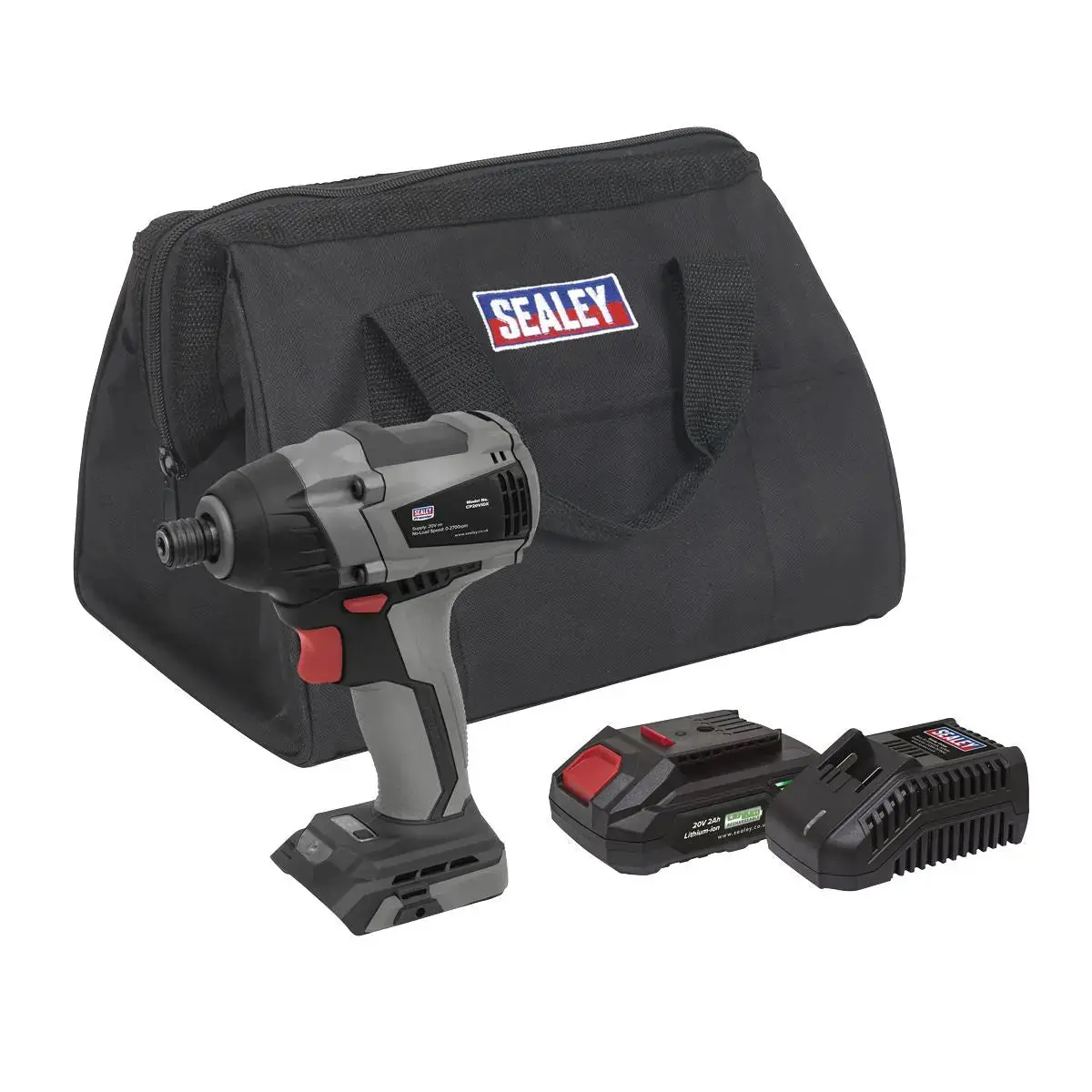 Sealey Premier Brushless Impact Driver Kit 1/4" Hex 20V 2Ah Sv20 Series 1