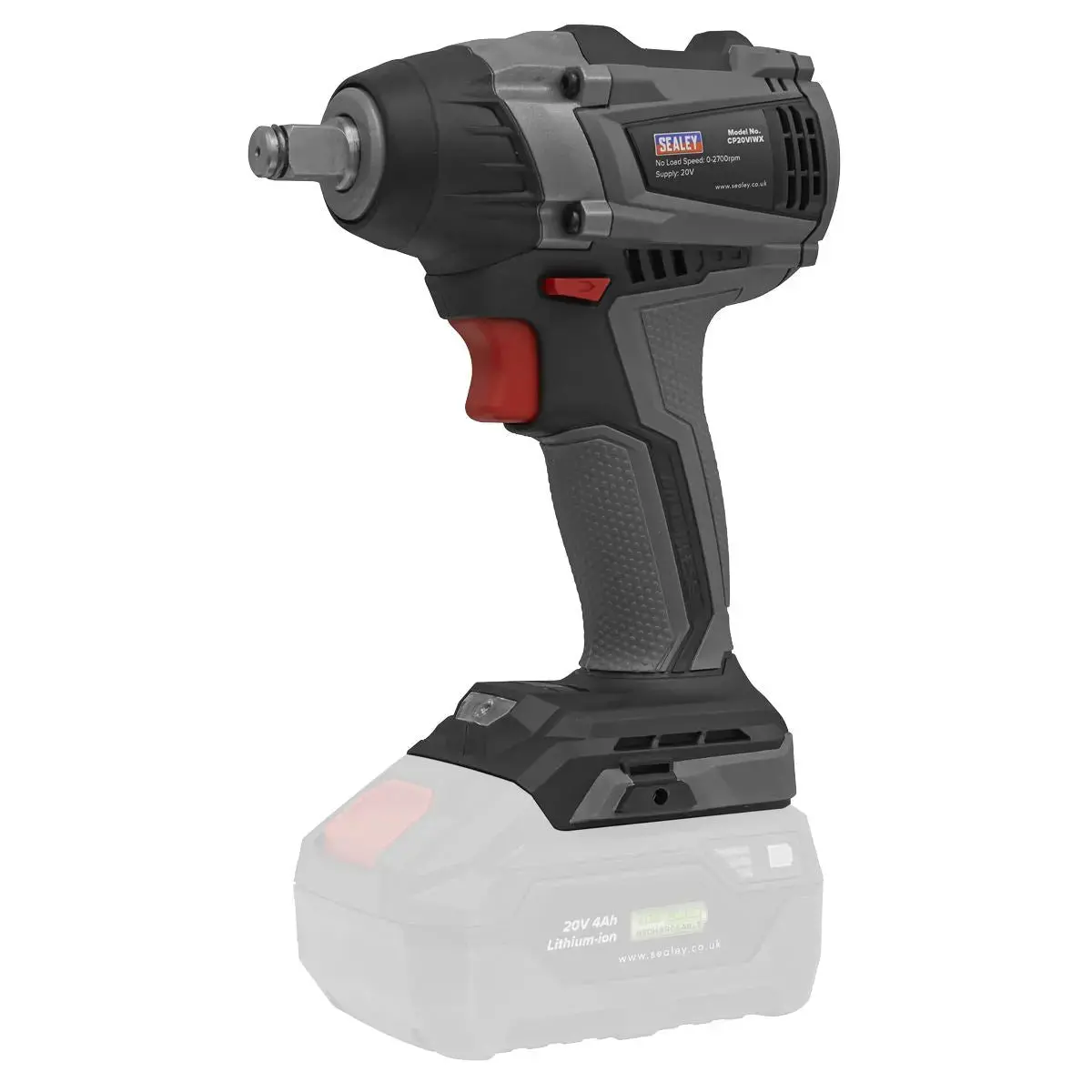 Sealey Premier Brushless Impact Wrench 20V 1/2"Sq - Body Only 1