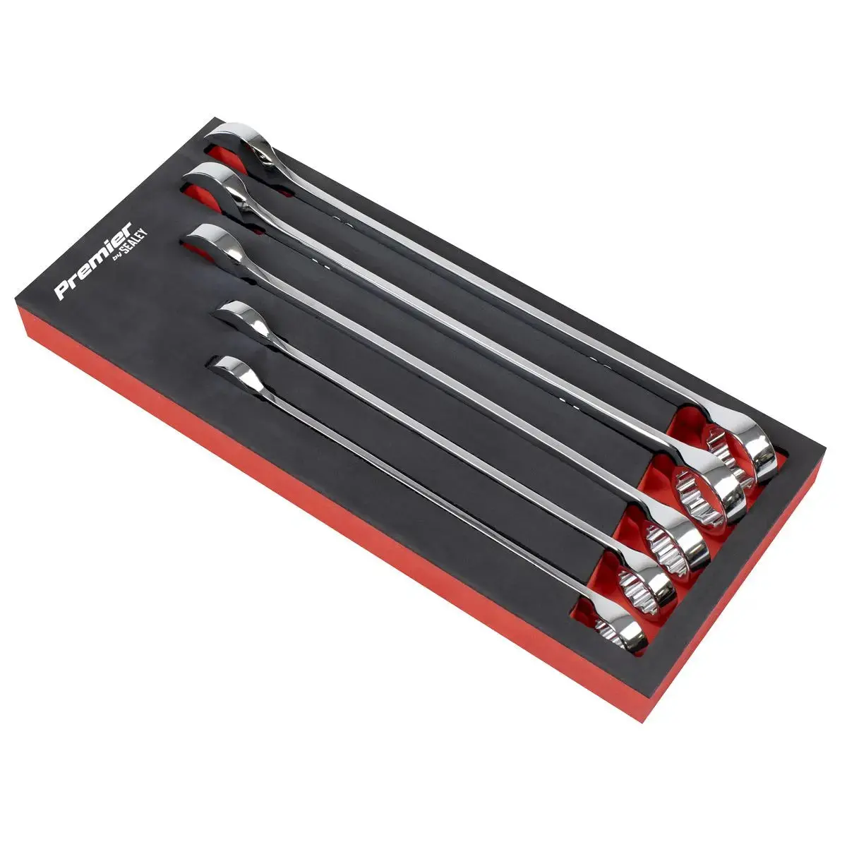 Sealey Premier Combination Spanner Set 5Pc Jumbo Metric 1