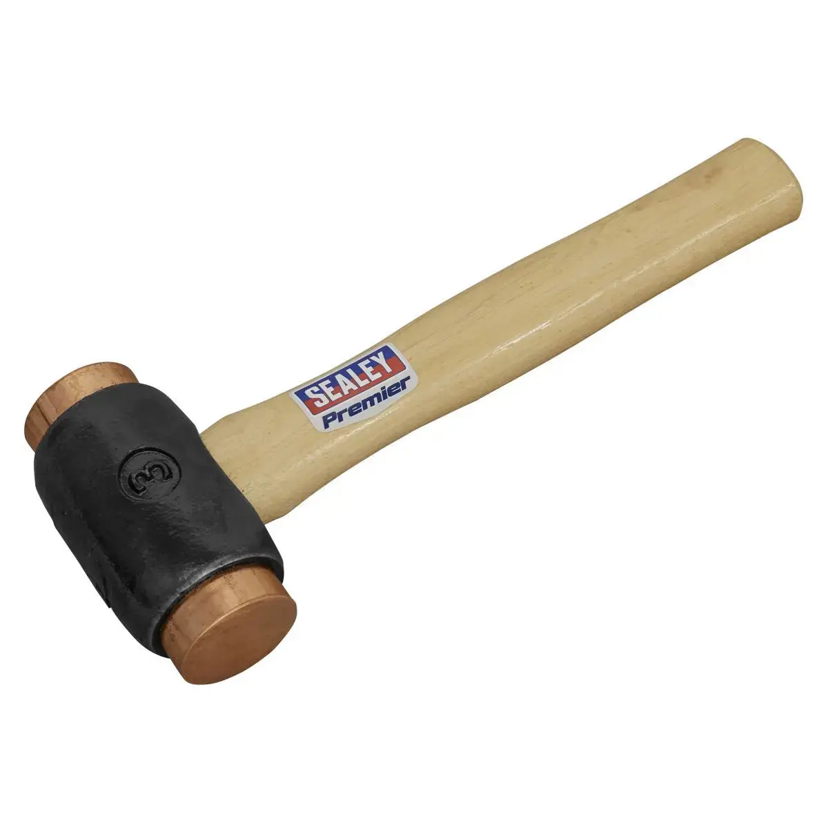 Sealey Premier Copper Faced Hammer 4.3Lb Hickory Shaft 1