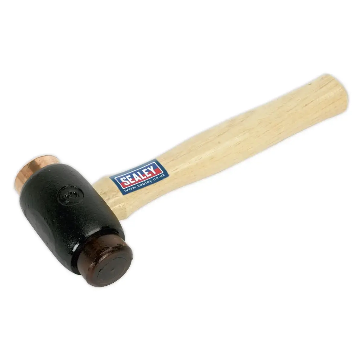 Sealey Premier Copper/Rawhide Faced Hammer 3.5Lb Hickory Shaft 1