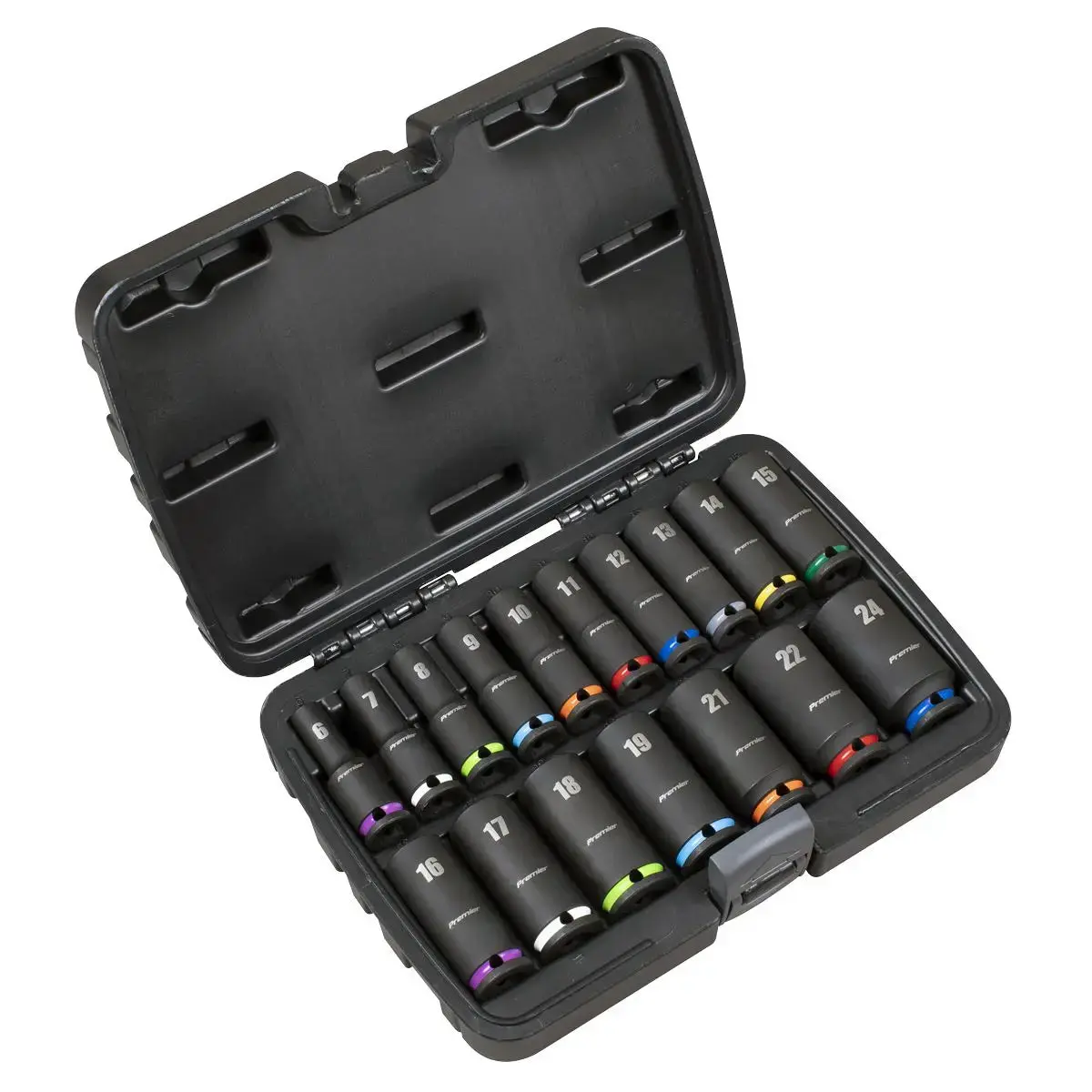 Sealey Premier Deep Impact Socket Set 3/8”Sq Drive 17Pc 1