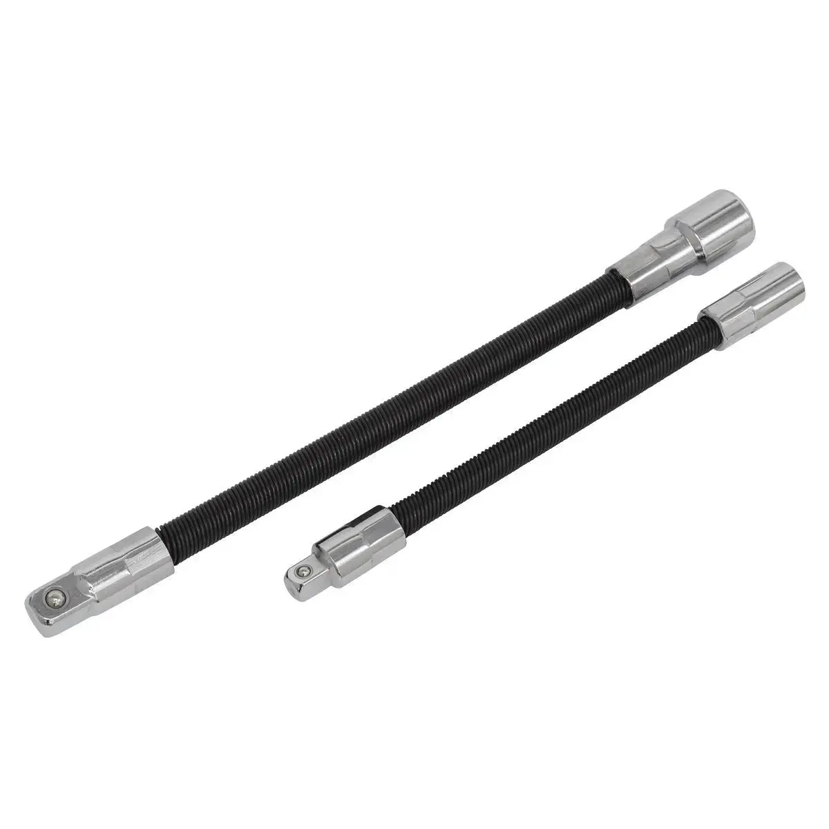 Sealey Premier Flexible Extension Adaptor Drive 2Pc Set 1/4" X 150Mm 3/8" X 200Mm 1