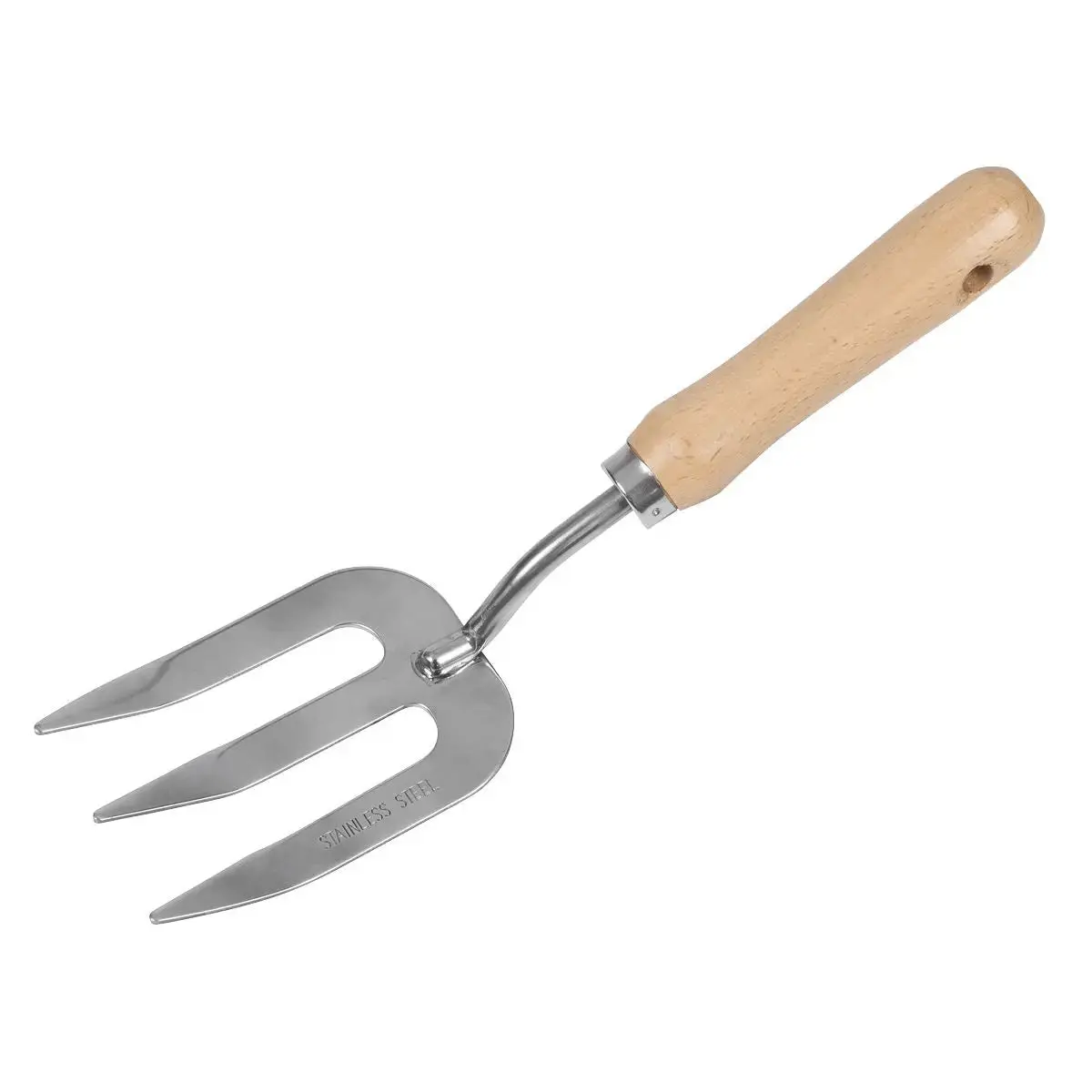 Sealey Premier Garden Hand Fork With Ash Handle & Stainless Steel Tines 1