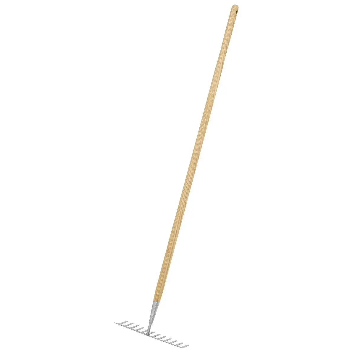 Sealey Premier Garden Rake With Long Ash Handle & Stainless Steel Tines 1