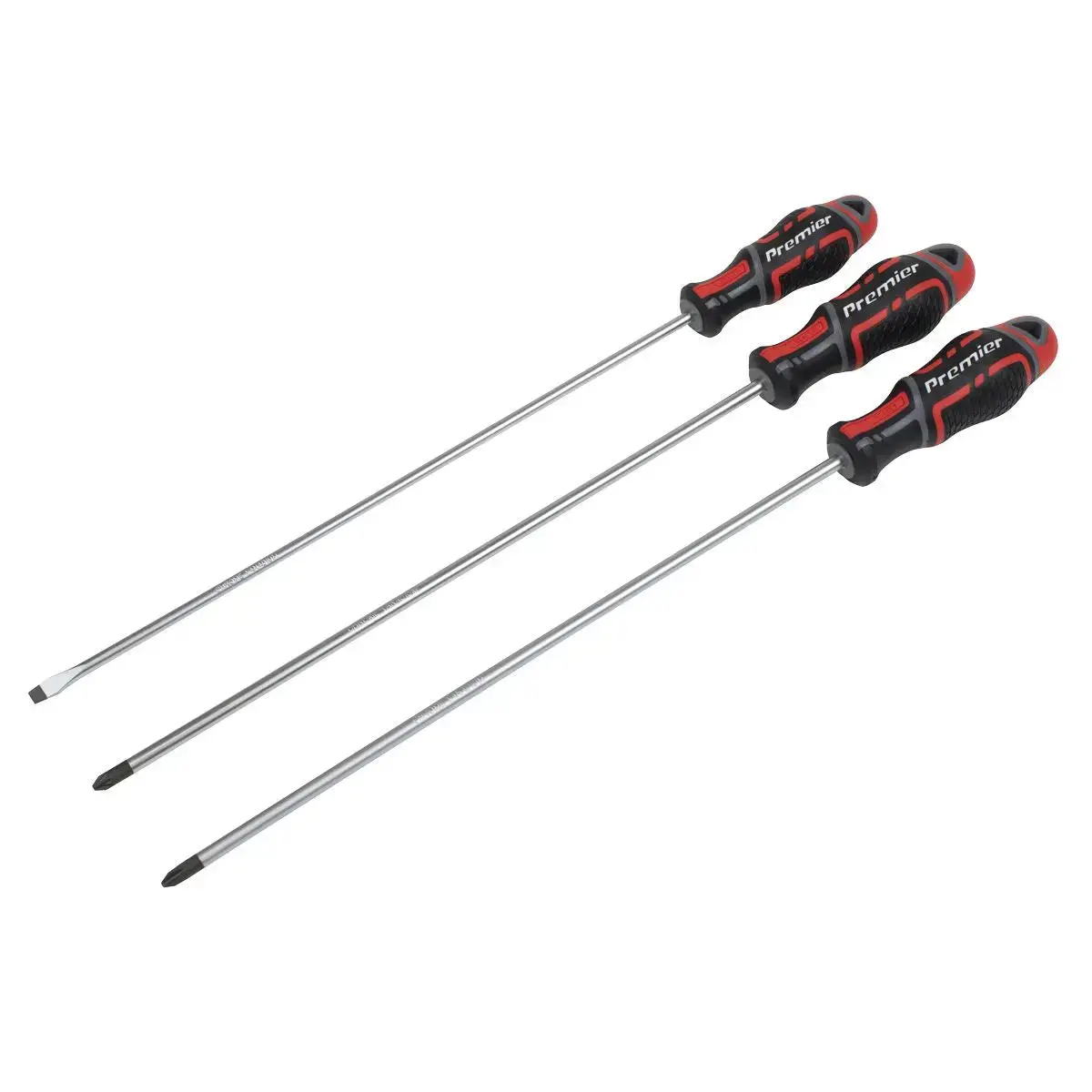 Sealey Premier Gripmax® Screwdriver Set Extra-Long 3Pc 1
