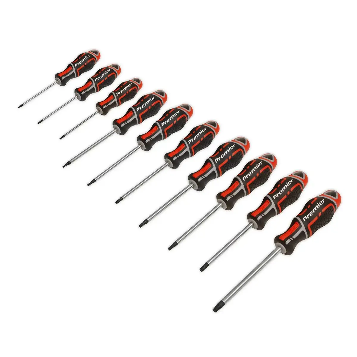 Sealey Premier Gripmax® Trx-Star* Screwdriver Set 10Pc - Red 1