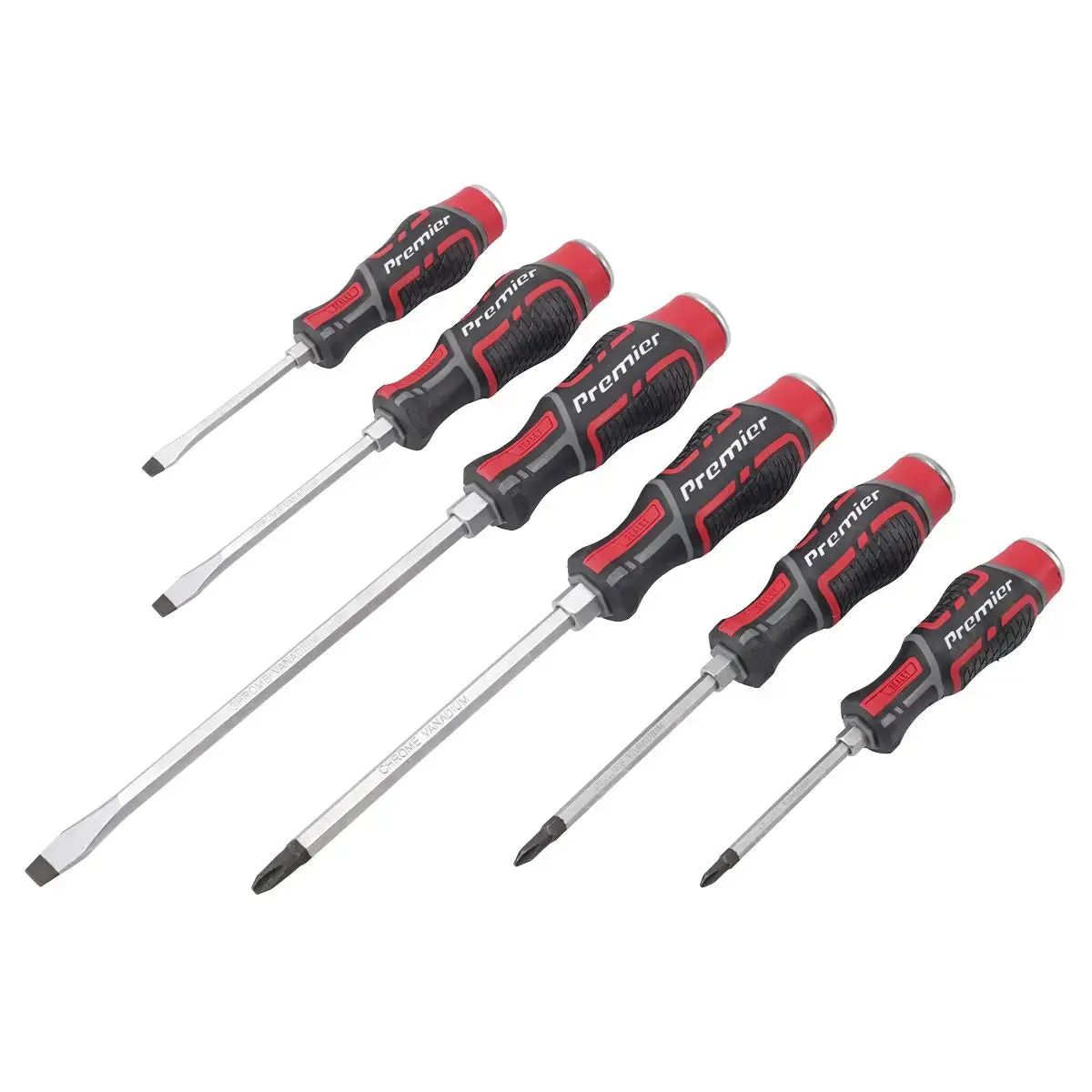 Sealey Premier Hammer-Thru Screwdriver Set 6Pc 1