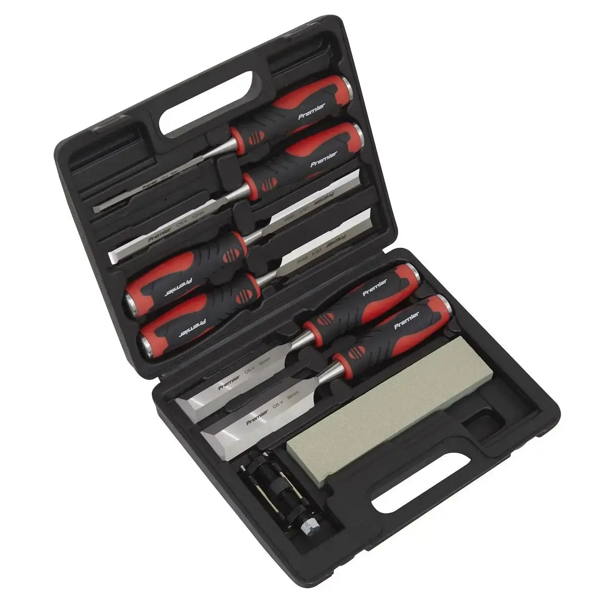 Sealey Premier Hammer-Thru Wood Chisel 8Pc Set 1