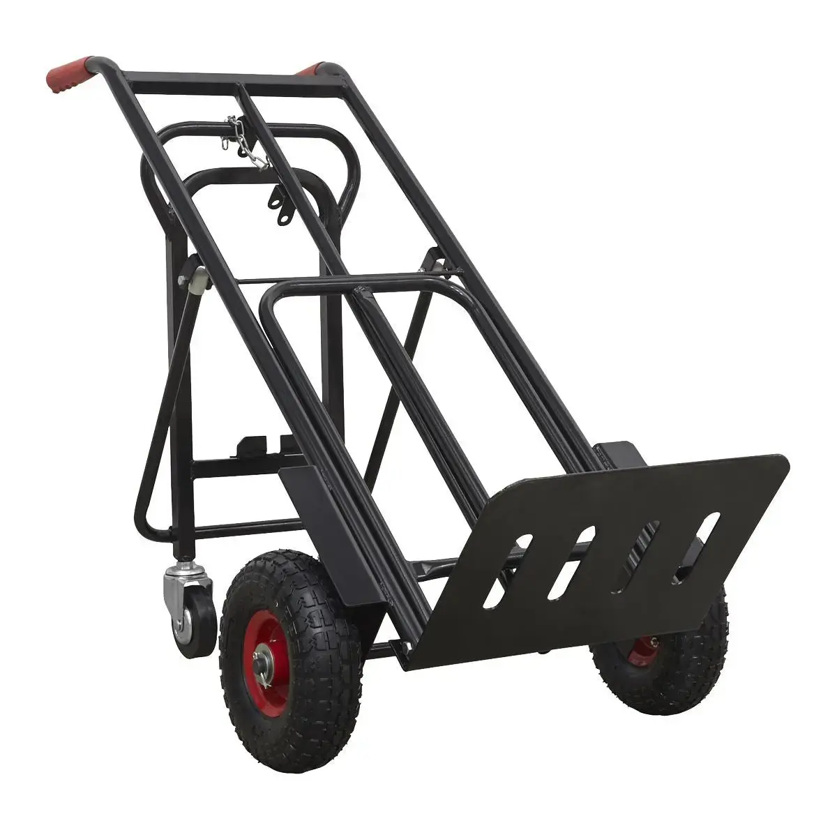 Sealey Premier Heavy-Duty 3-In-1 Sack Truck With Pu Tyres 300Kg Capacity 1