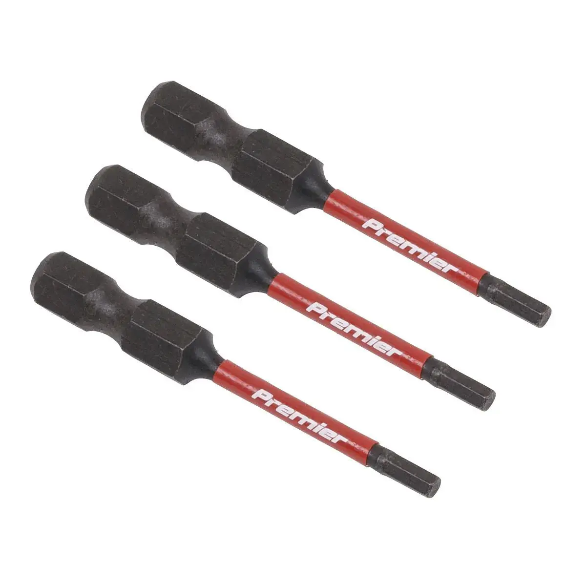 Sealey Premier Hex 2.5Mm Impact Power Tool Bits 50Mm - 3Pc 1