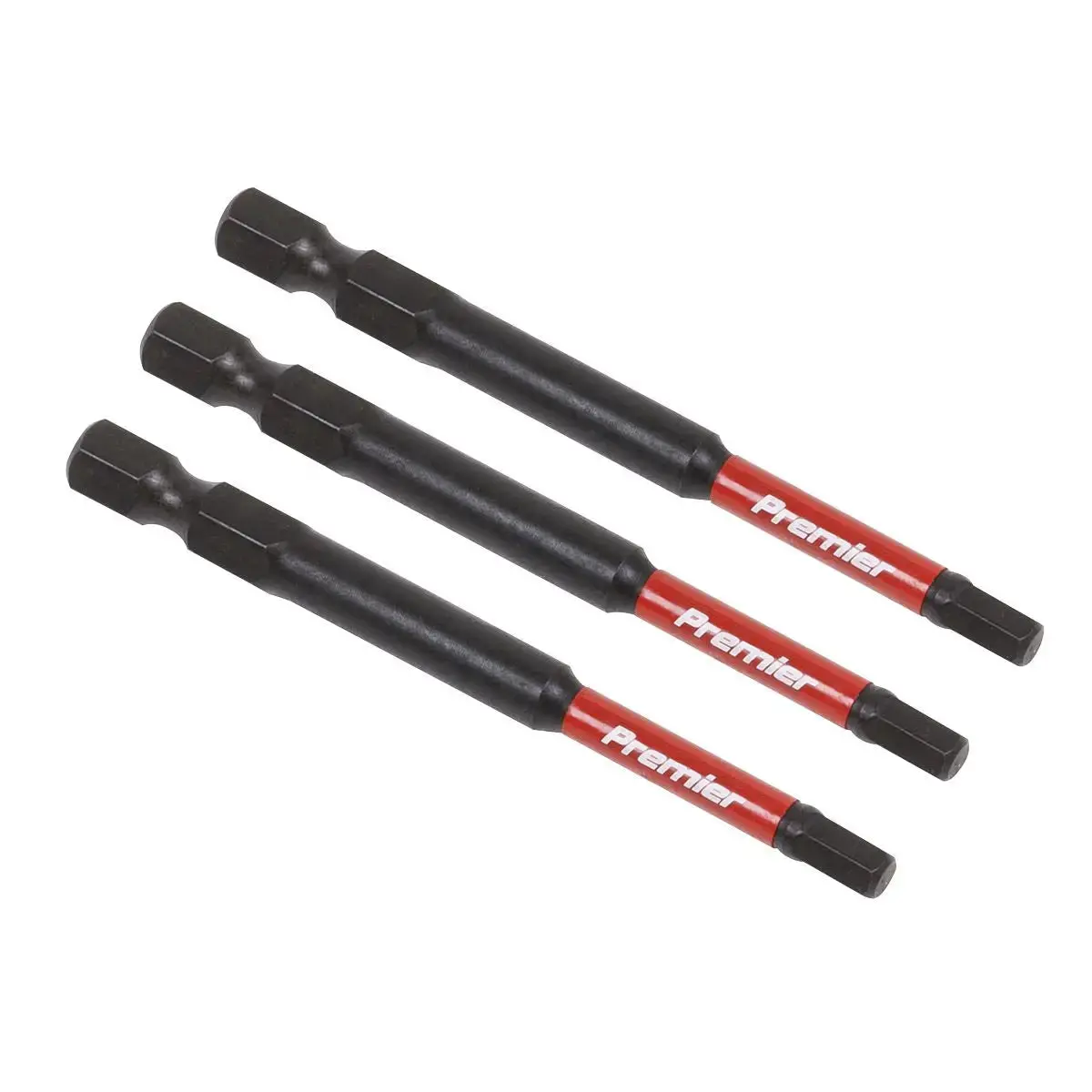 Sealey Premier Hex 4Mm Impact Power Tool Bits 75Mm - 3Pc 1