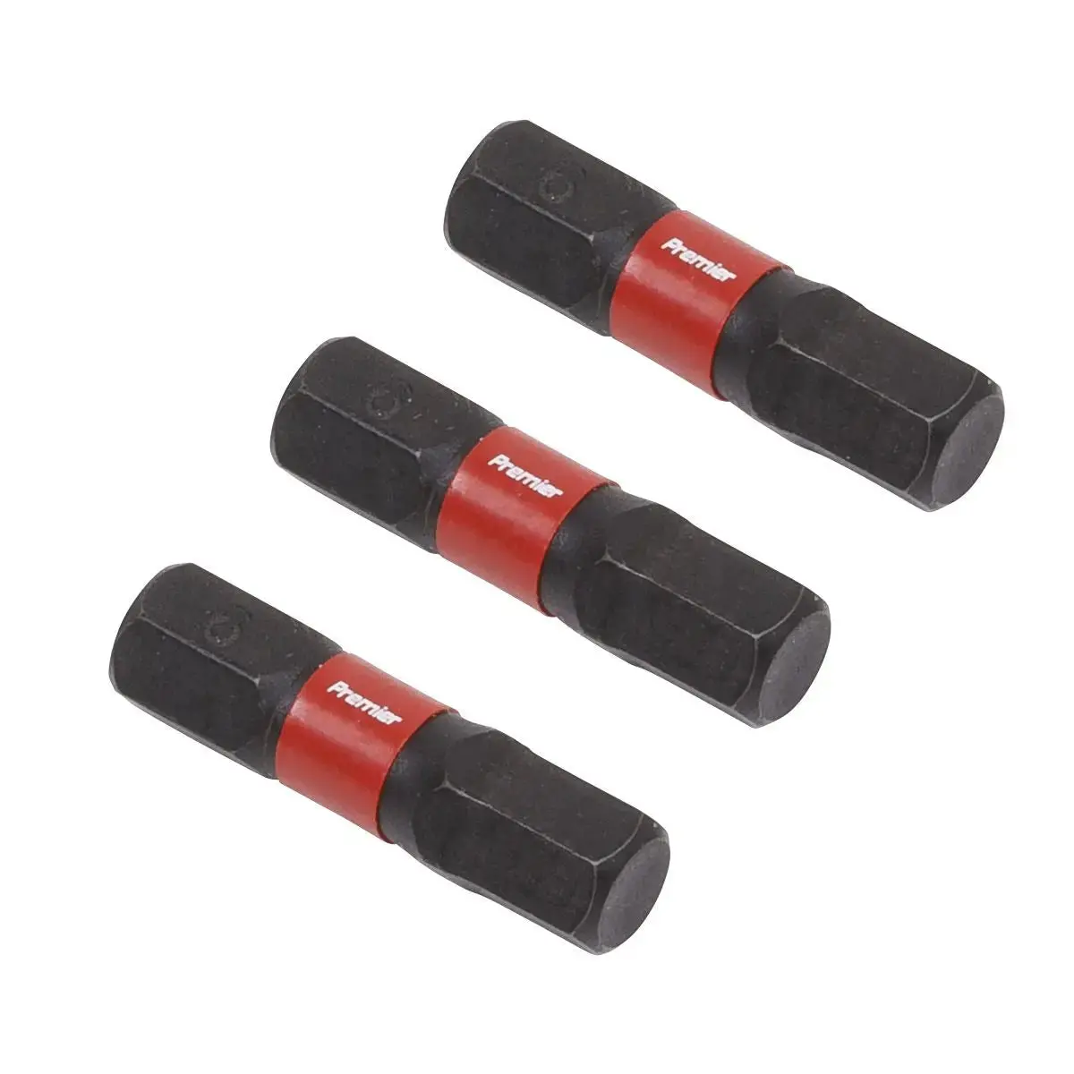 Sealey Premier Hex 6Mm Impact Power Tool Bits 25Mm - 3Pc 1