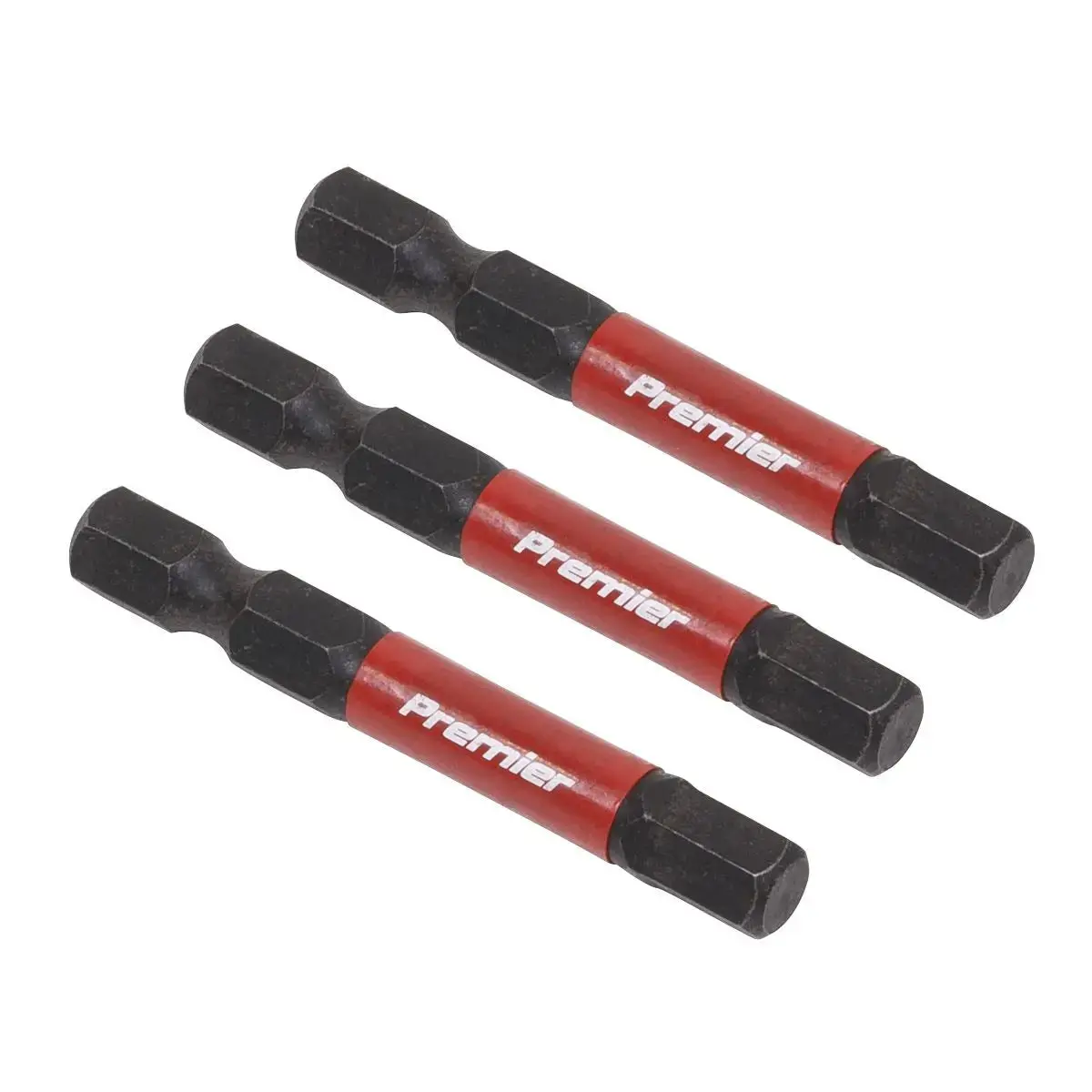 Sealey Premier Hex 6Mm Impact Power Tool Bits 50Mm - 3Pc 1