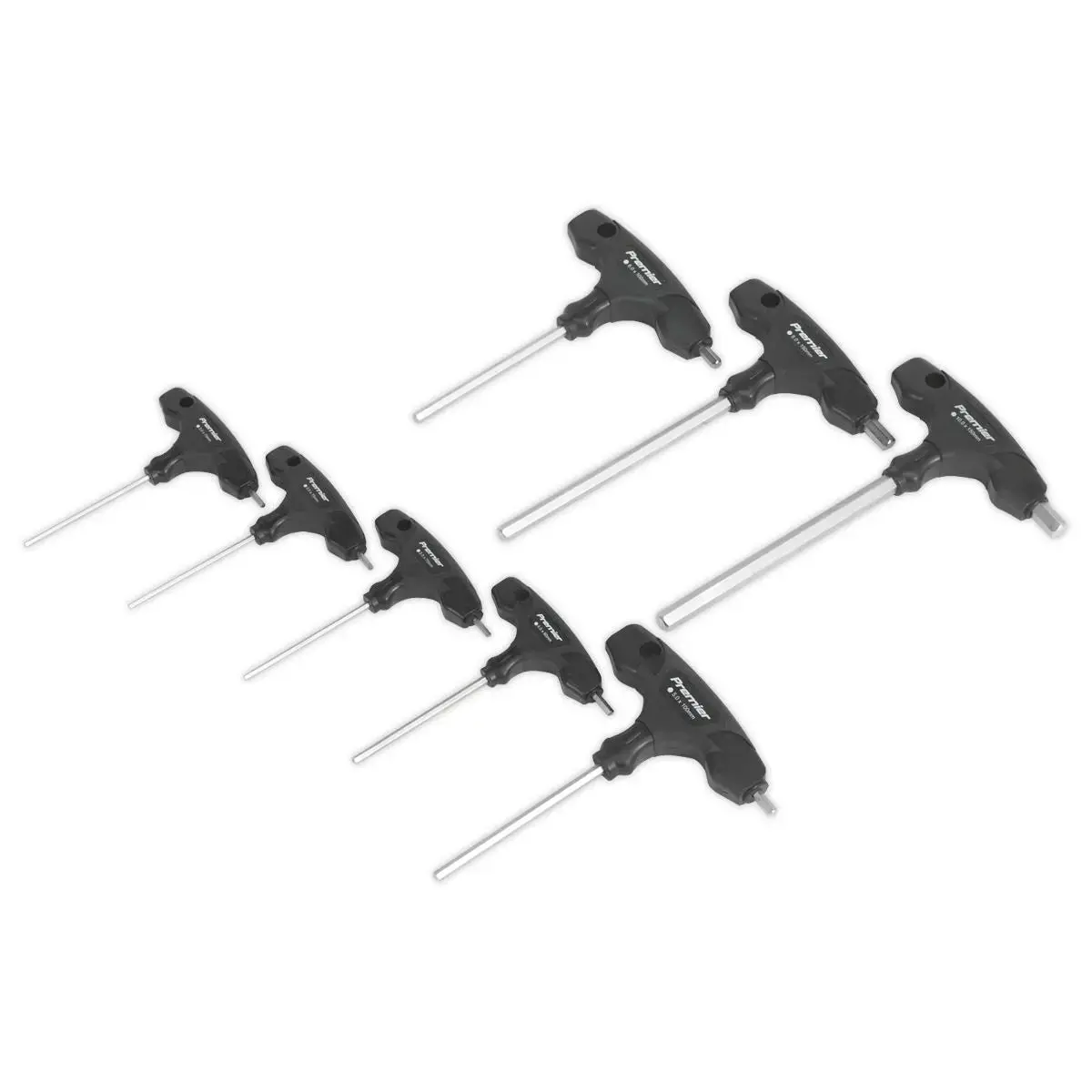 Sealey Premier Hex Key Set 8Pc T-Handle Metric 1