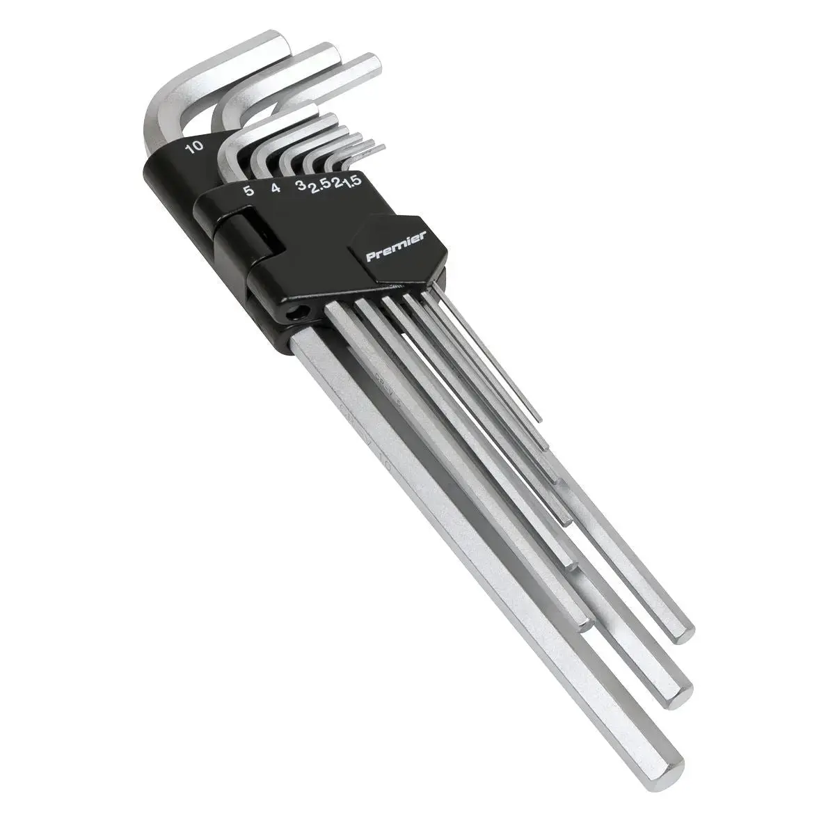 Sealey Premier Hex Key Set 9Pc Extra-Long Metric 1