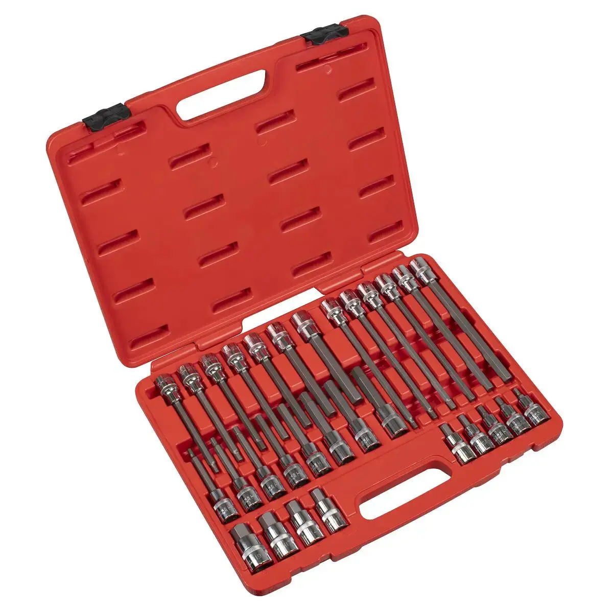 Sealey Premier Hex Socket Bit Set 30Pc 1/2"Sq Drive 1
