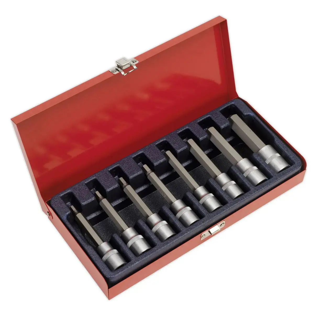 Sealey Premier Hex Socket Bit Set 8Pc 1/2"Sq Drive Metric 1