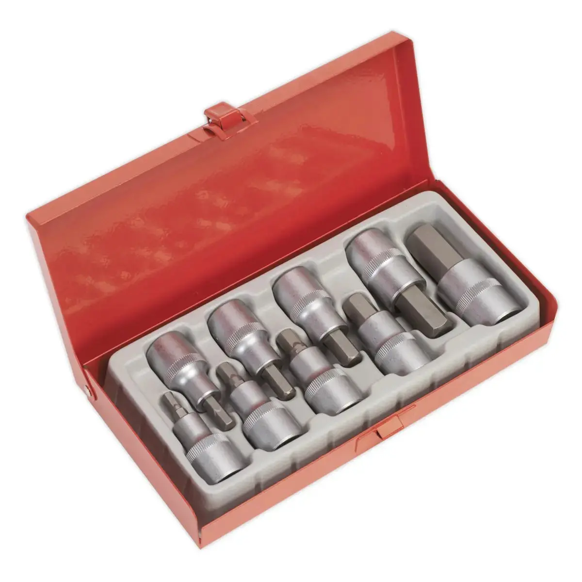 Sealey Premier Hex Socket Bit Set 9Pc 1/2"Sq Drive 1