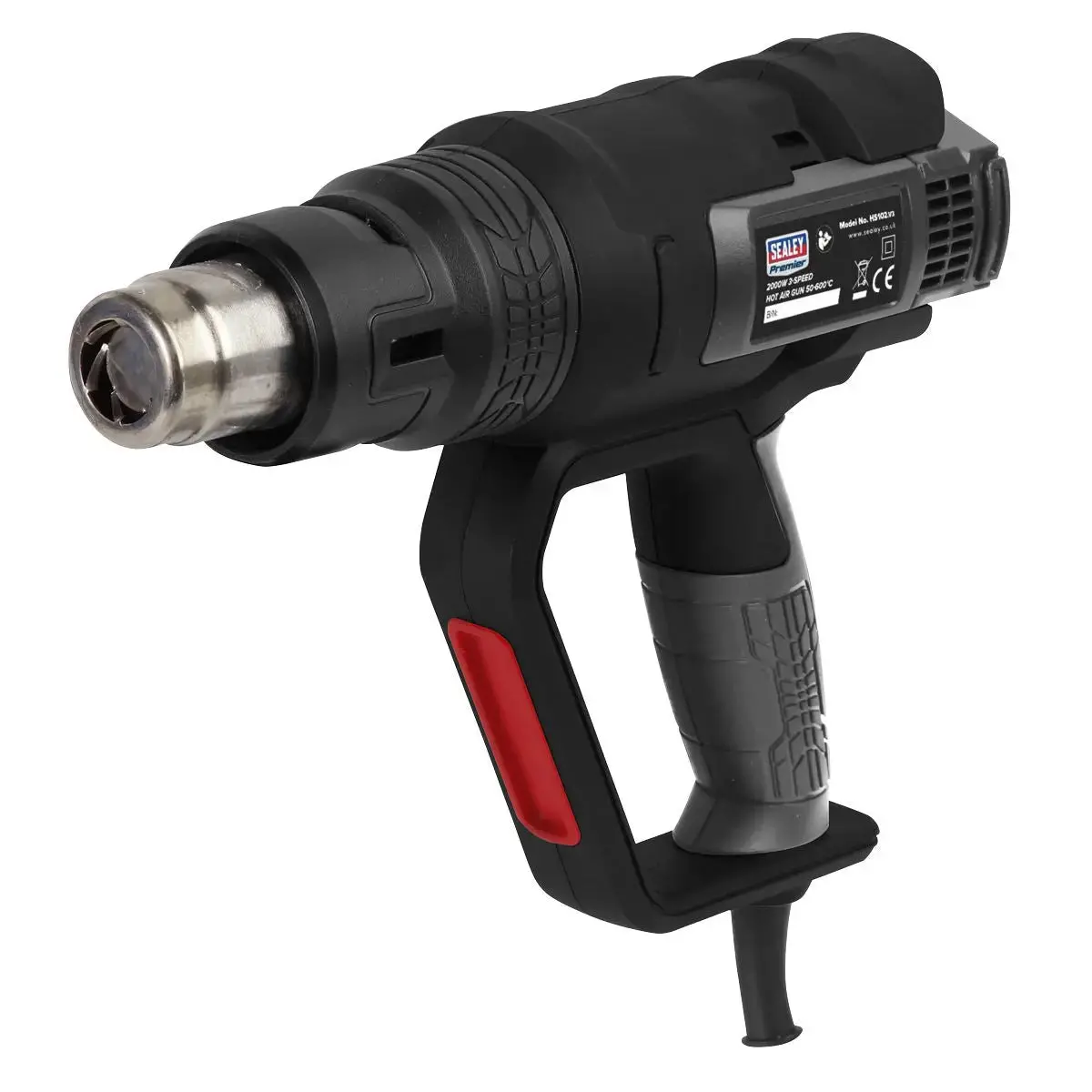 Sealey Premier Hot Air Gun 2000W 3-Speed 50-600°C Variable Heat 1