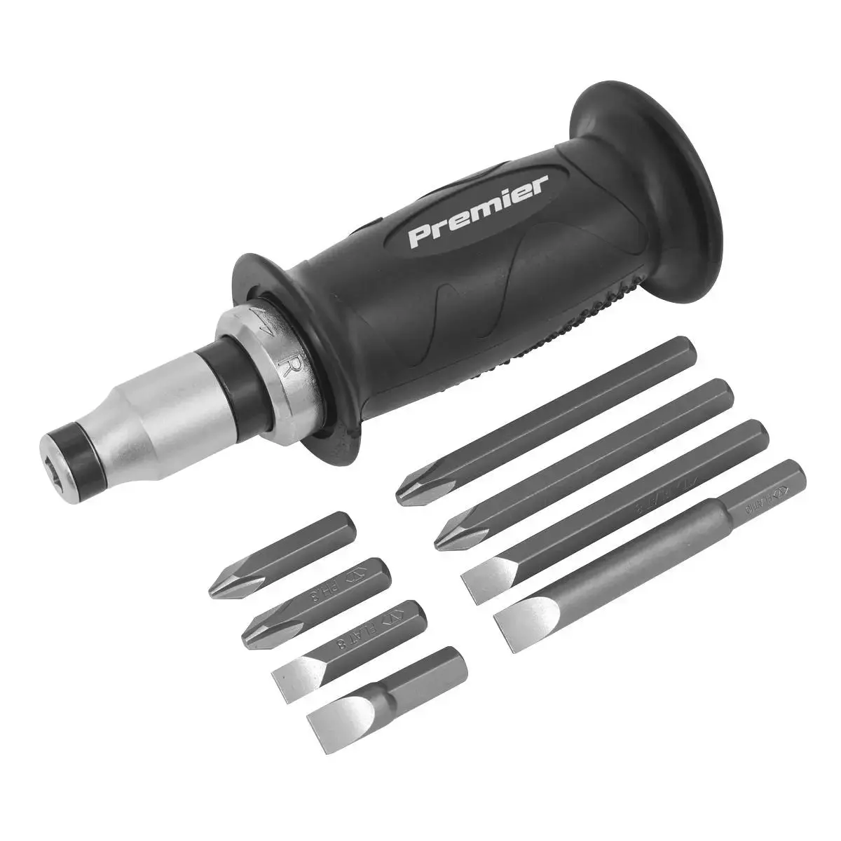 Sealey Premier Impact Driver Set 10Pc Protection Grip 1