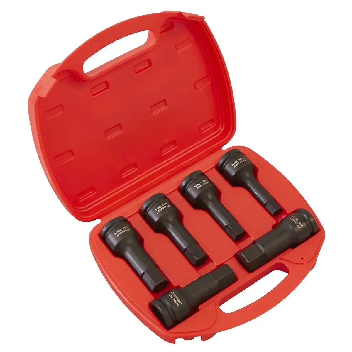 Sealey Premier Impact Hex Socket Bit Set 6Pc 3/4"Sq Drive 1