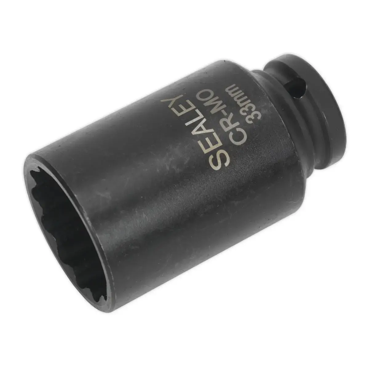 Sealey Premier Impact Socket 33Mm Bi-Hex Deep 1/2"Sq Drive 1