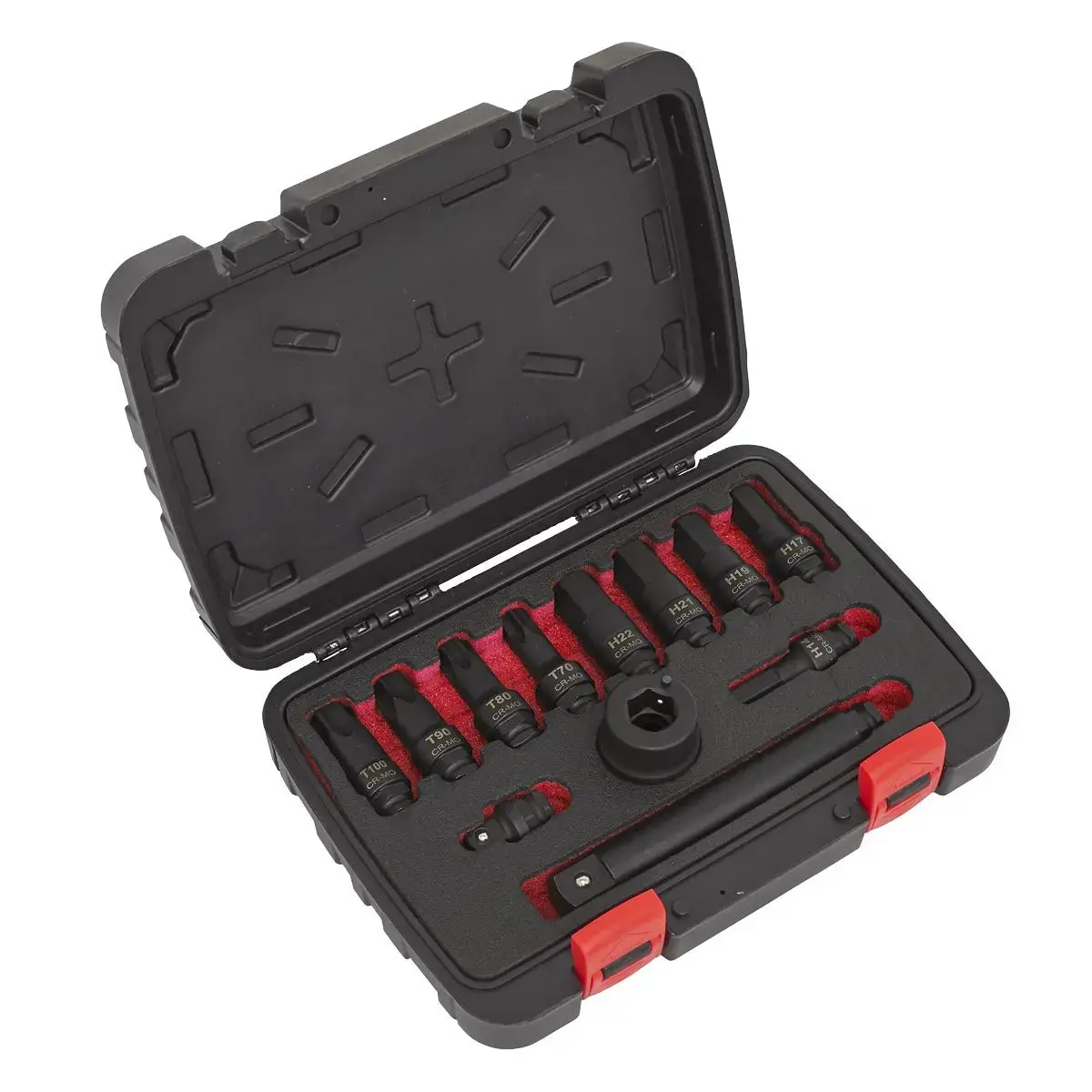 Sealey Premier Impact Socket Bit & Accessories Set 12Pc 3/4"Sq Drive 1