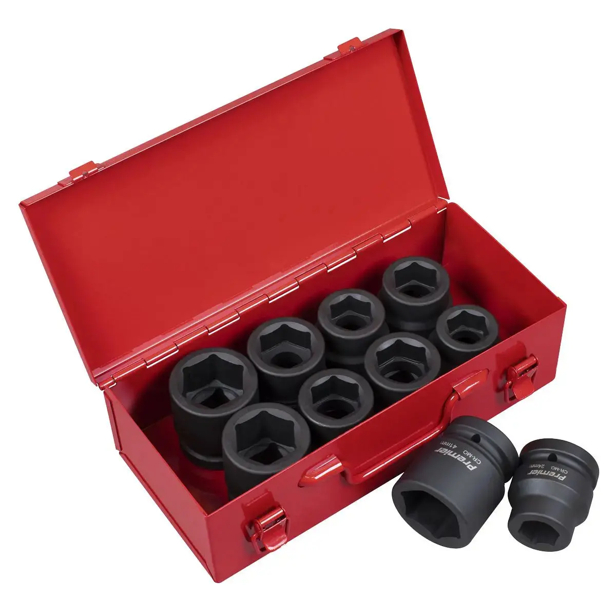 Sealey Premier Impact Socket Set 10Pc 1"Sq Drive Metric/Imperial 1