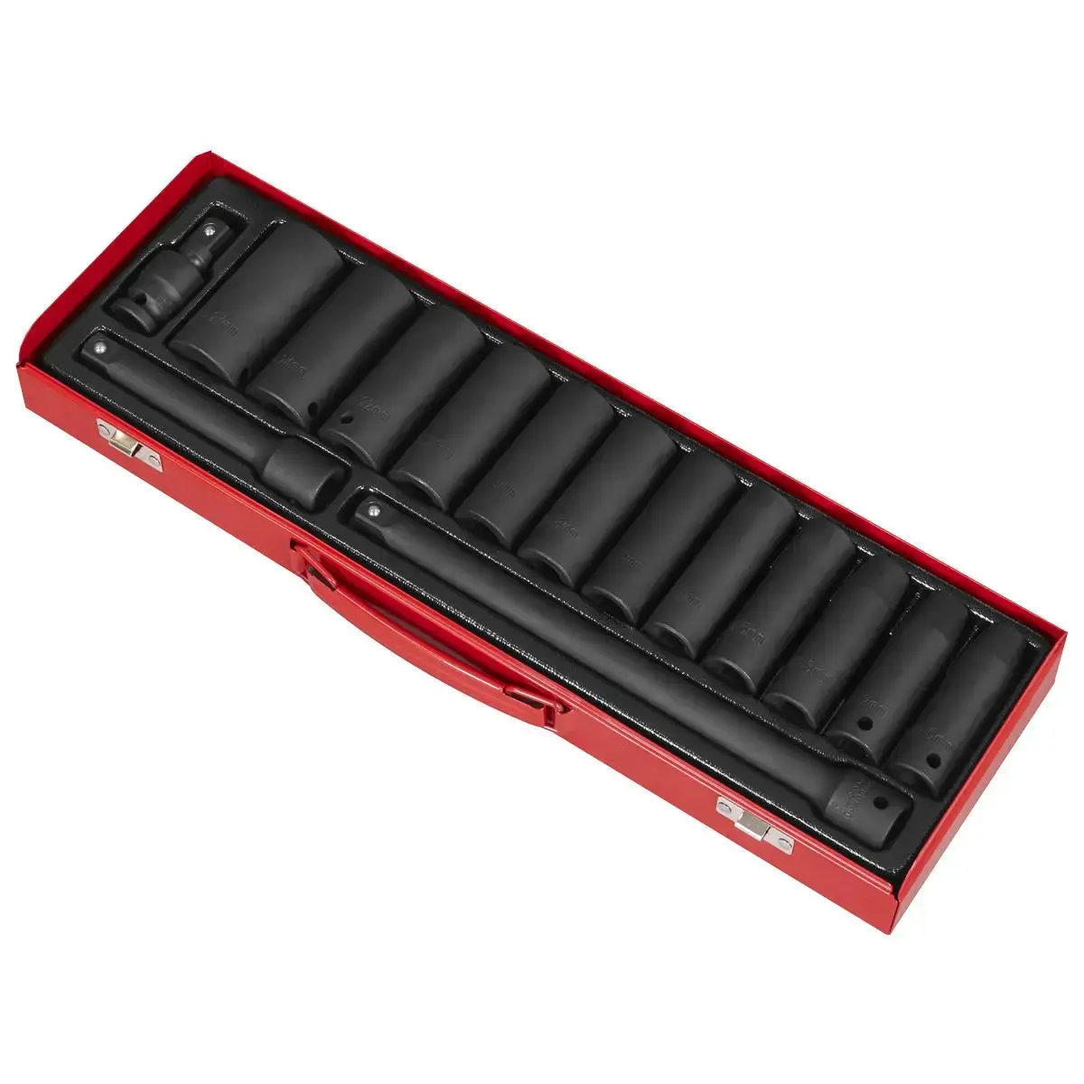 Sealey Premier Impact Socket Set 15Pc 1/2"Sq Drive Deep Metric 2