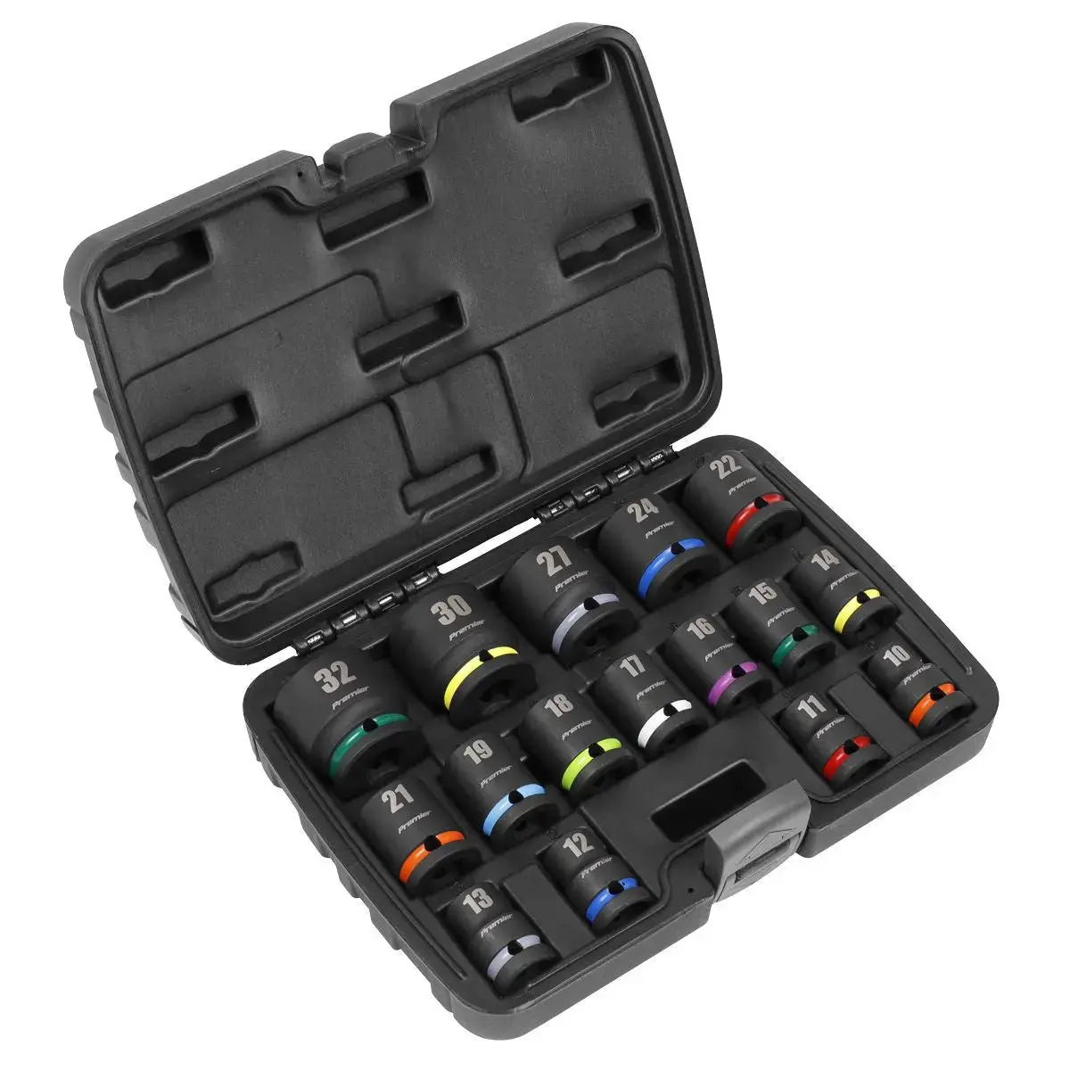 Sealey Premier Impact Socket Set 16Pc 1/2”Sq Drive 1