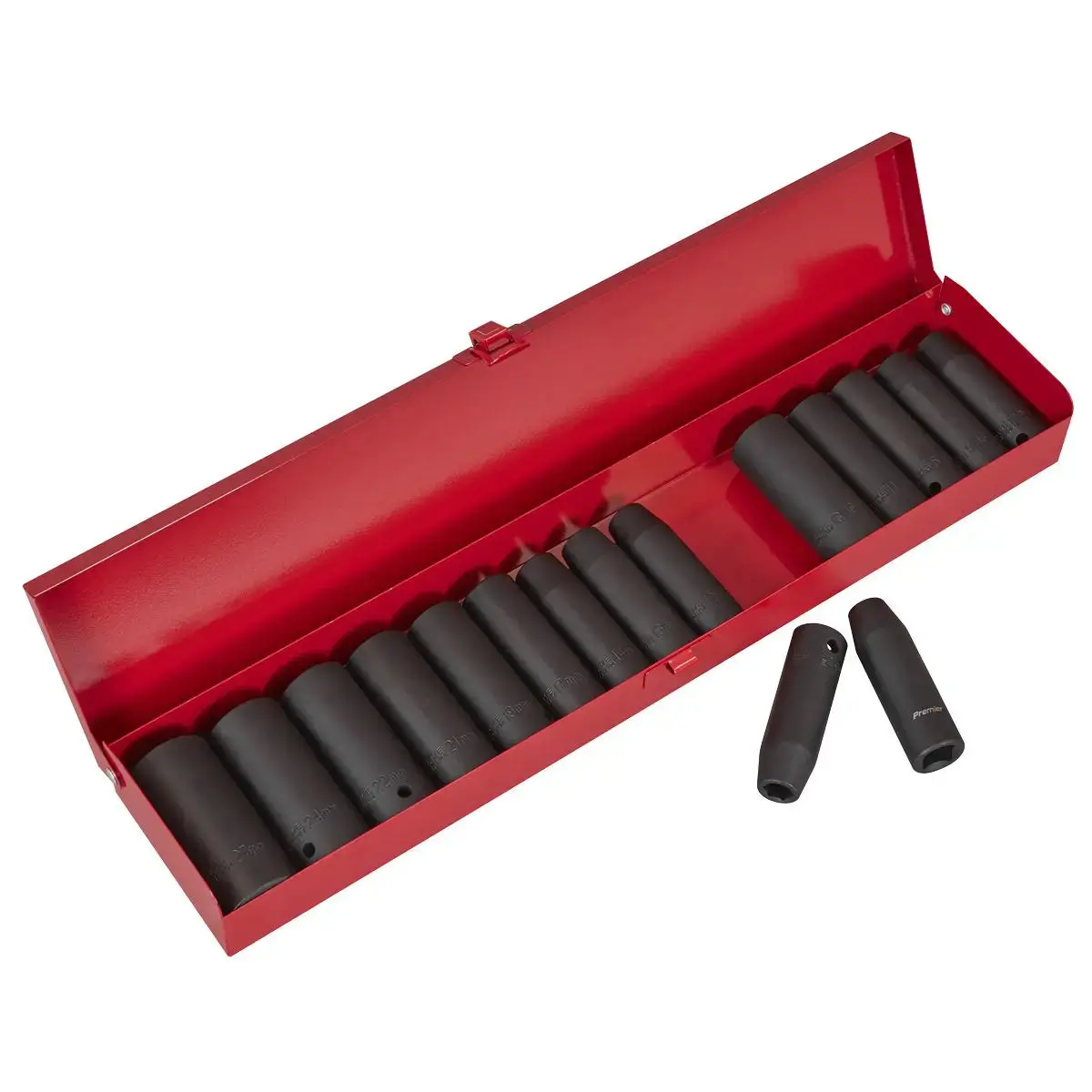 Sealey Premier Impact Socket Set 16Pc Deep 1/2"Sq Drive Metric/Imperial 1