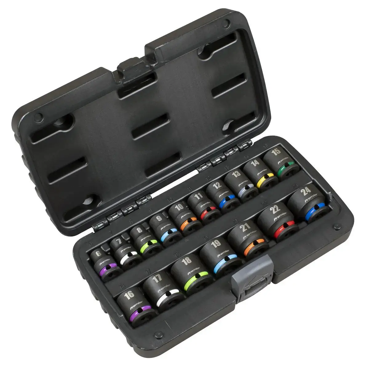 Sealey Premier Impact Socket Set 3/8"Sq Drive 17Pc 1