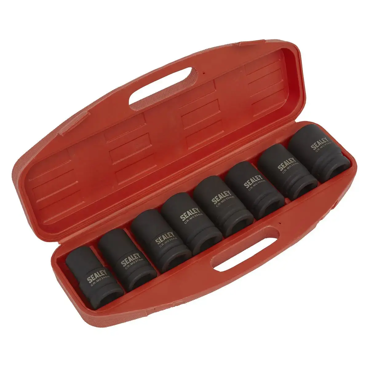 Sealey Premier Impact Socket Set 8Pc Deep 1"Sq Drive - Metric 1