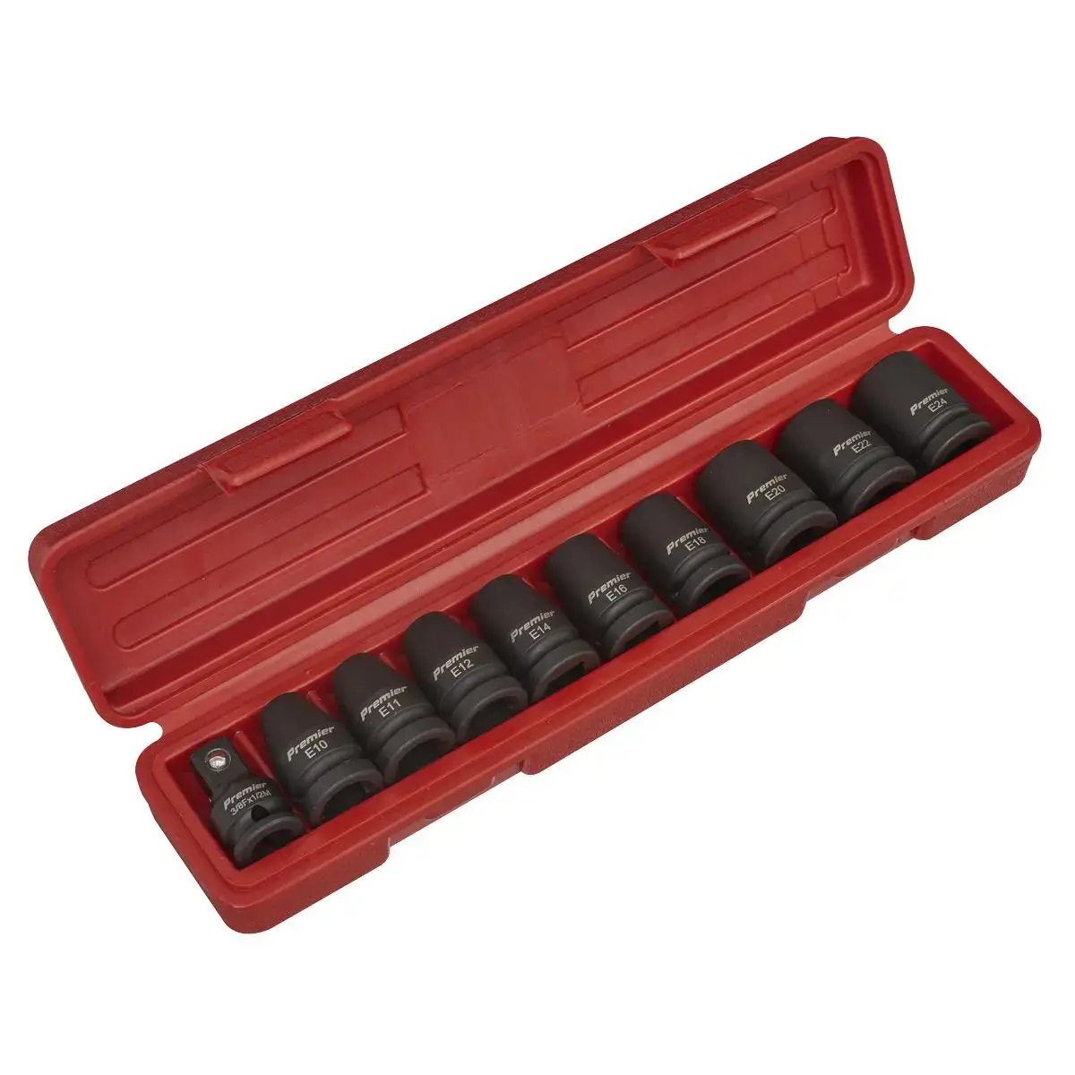 Sealey Premier Impact Trx-Star* Female Socket Set 10Pc 1/2"Sq Drive 1