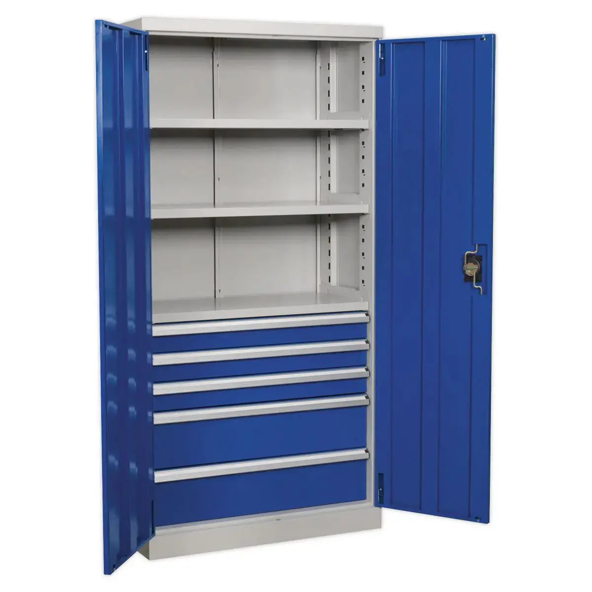 Sealey Premier Industrial Industrial Cabinet 5 Drawer 3 Shelf 1800Mm 1