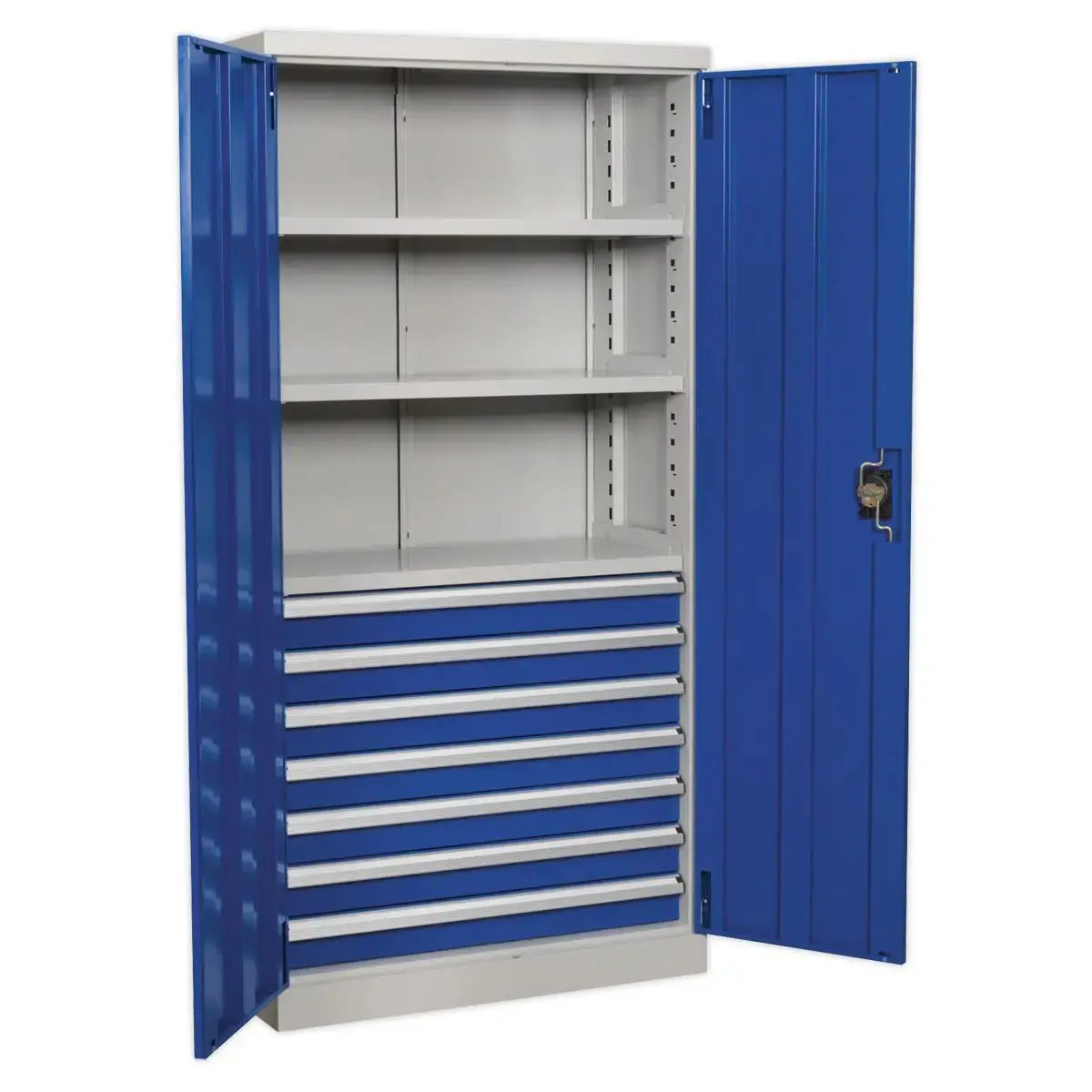 Sealey Premier Industrial Industrial Cabinet 7 Drawer 3 Shelf 1800Mm 1