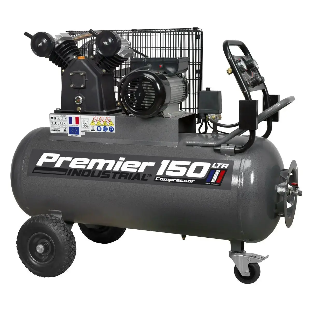 Sealey Premier Industrial Premier 150L Belt Drive Air Compressor With Front Control Panel 3Hp 1