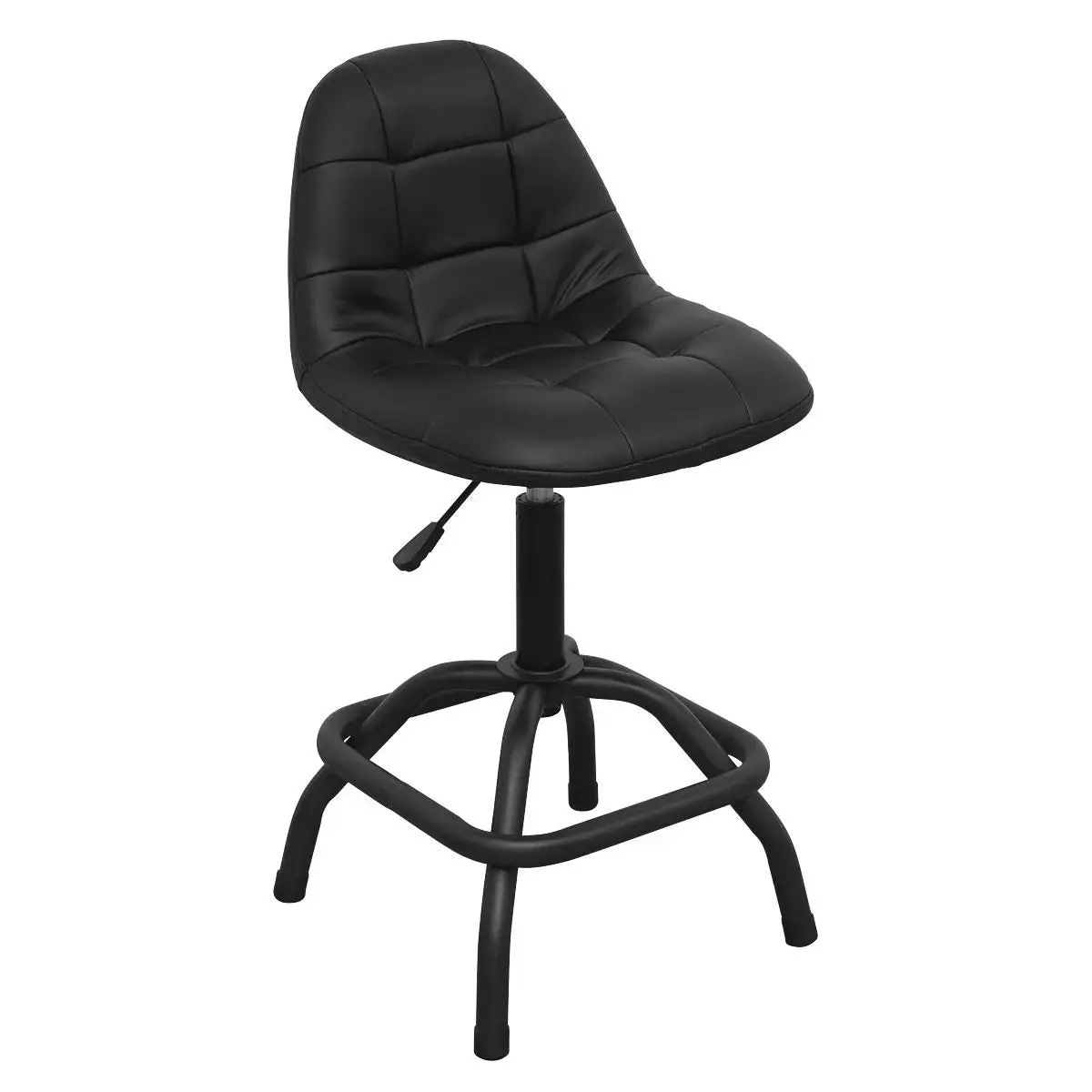 Sealey Premier Industrial Premier Industrial Pneumatic Workshop Stool With Adjustable Height Swivel Seat & Back Rest 1