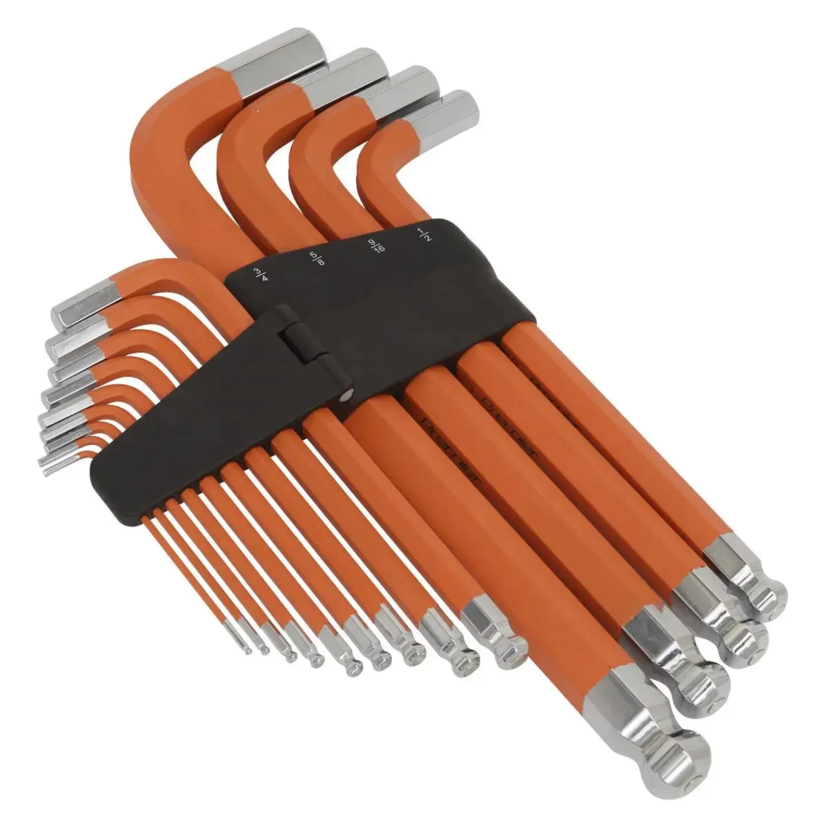 Sealey Premier Jumbo Ball End Hex Key Set 13 Piece Anti Slip Imperial 5/64" - 3/4 2