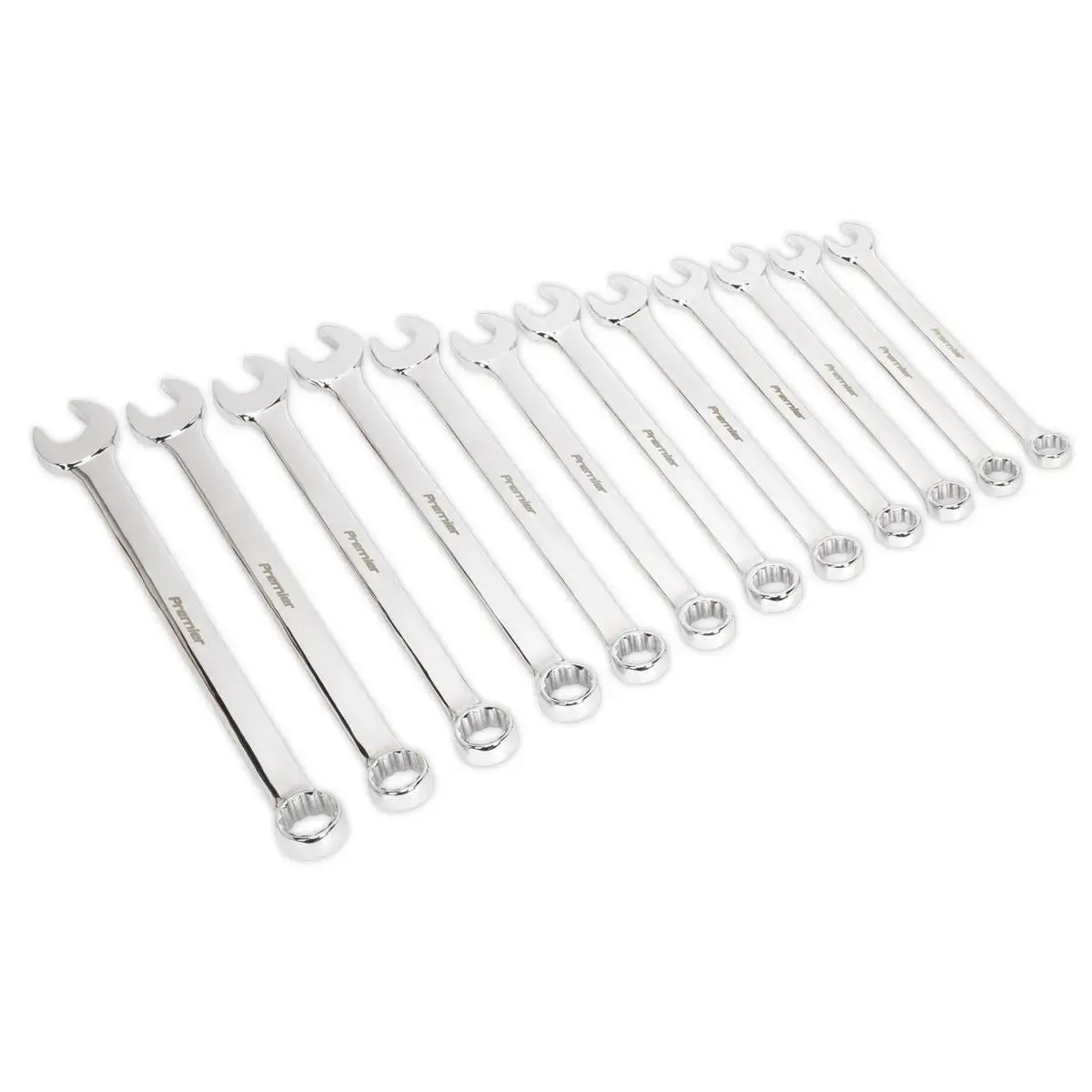 Sealey Premier Jumbo Combination Spanner Set 12Pc 1