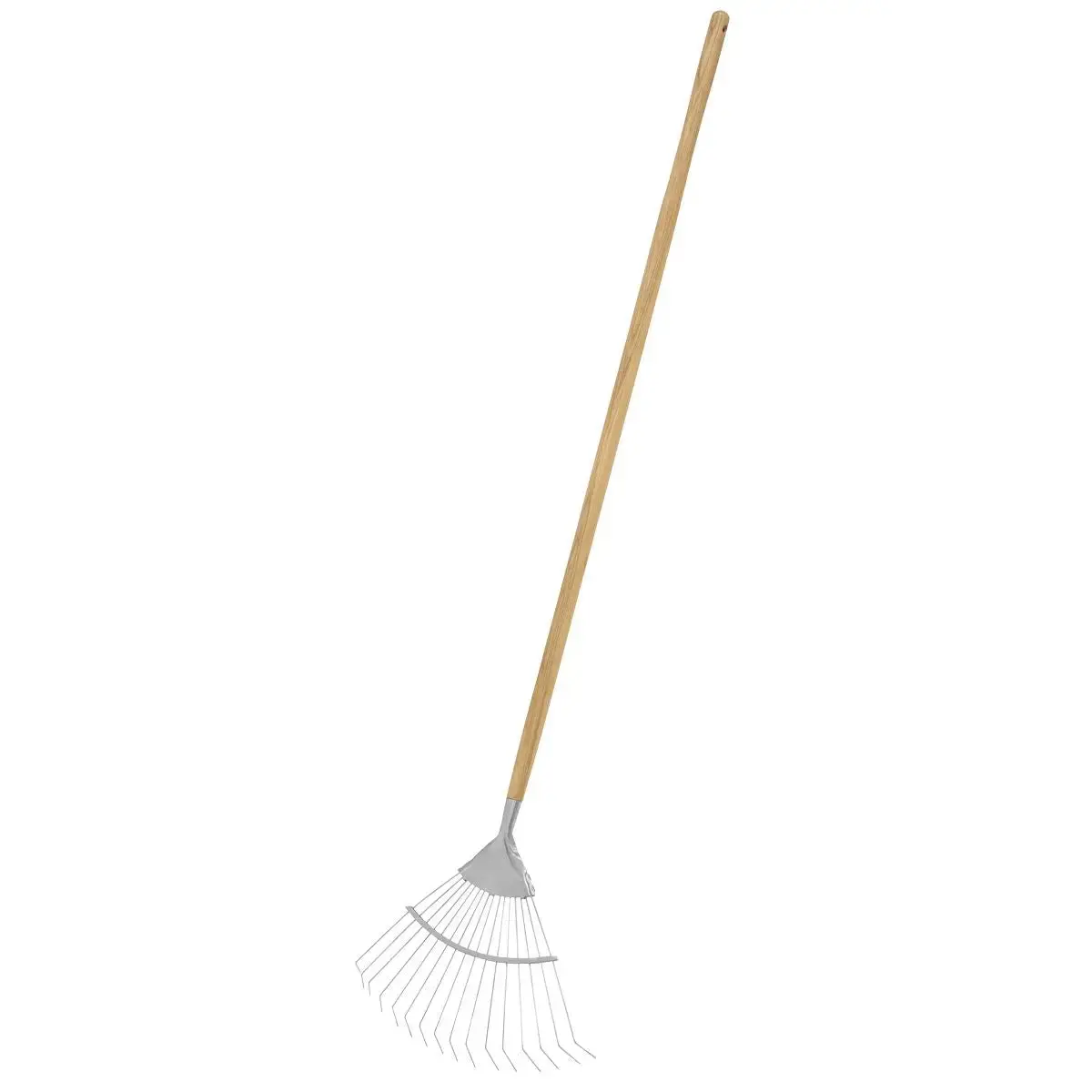Sealey Premier Lawn Rake With Long Ash Handle & Stainless Steel Tines 1