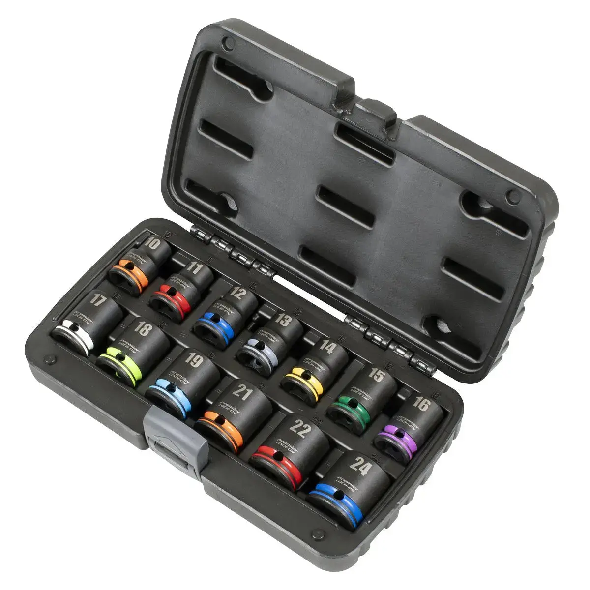 Sealey Premier Lock-On™ Impact Socket Set 13Pc 1/2"Sq Drive 6Pt Metric 2