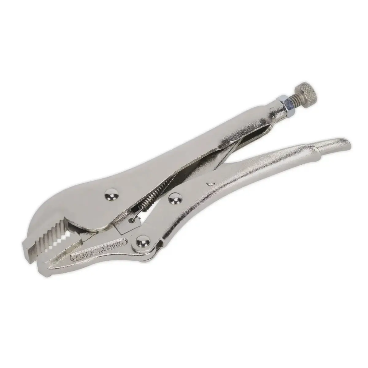 Sealey Premier Locking Pliers Straight Jaws 185Mm 0-30Mm Capacity 1