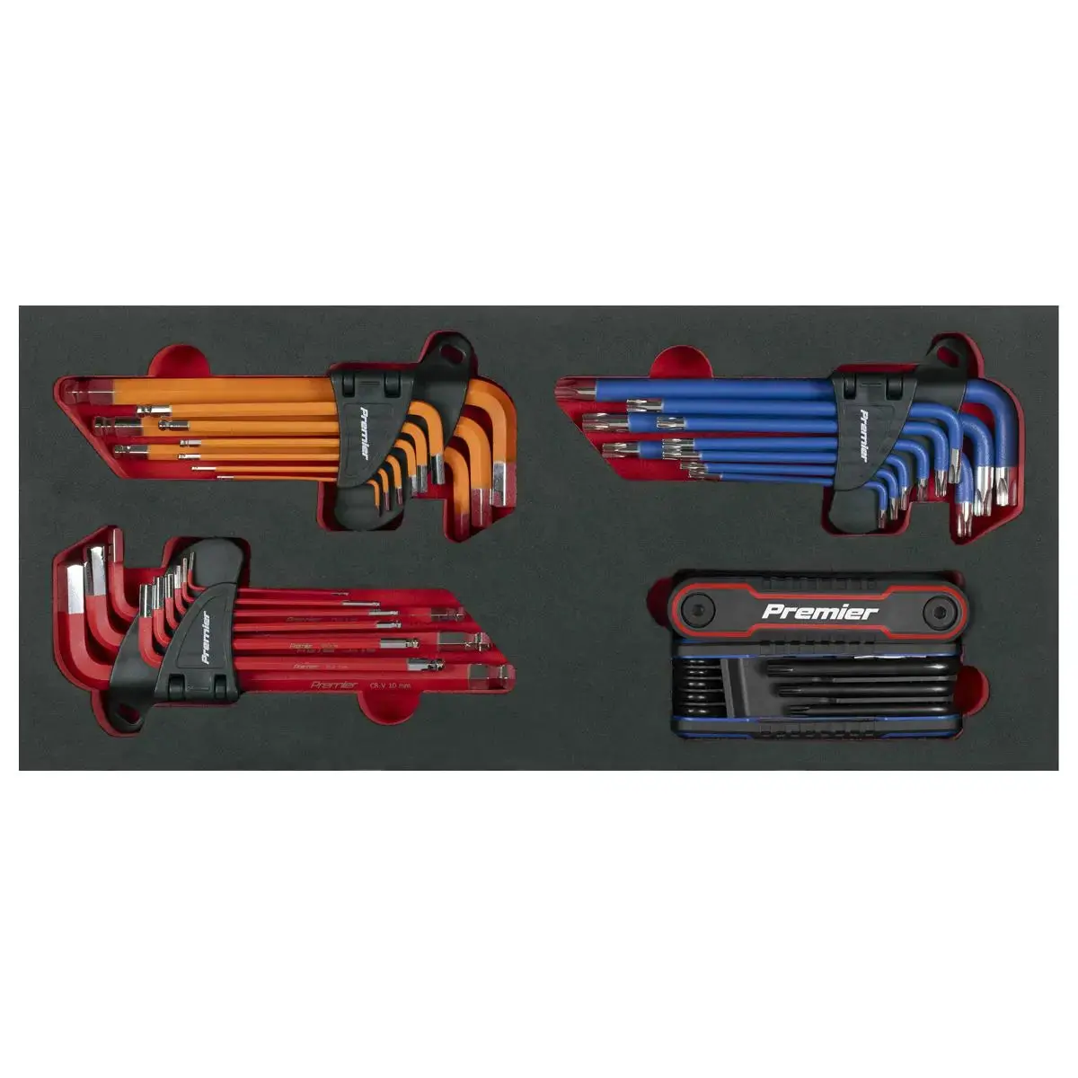 Sealey Premier Master Key Set With Tool Tray 43Pc 1