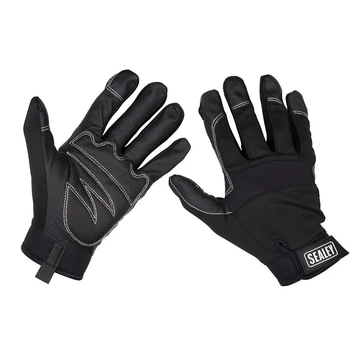 Sealey Premier Mechanic's Gloves Light Palm Tactouch - Large 1