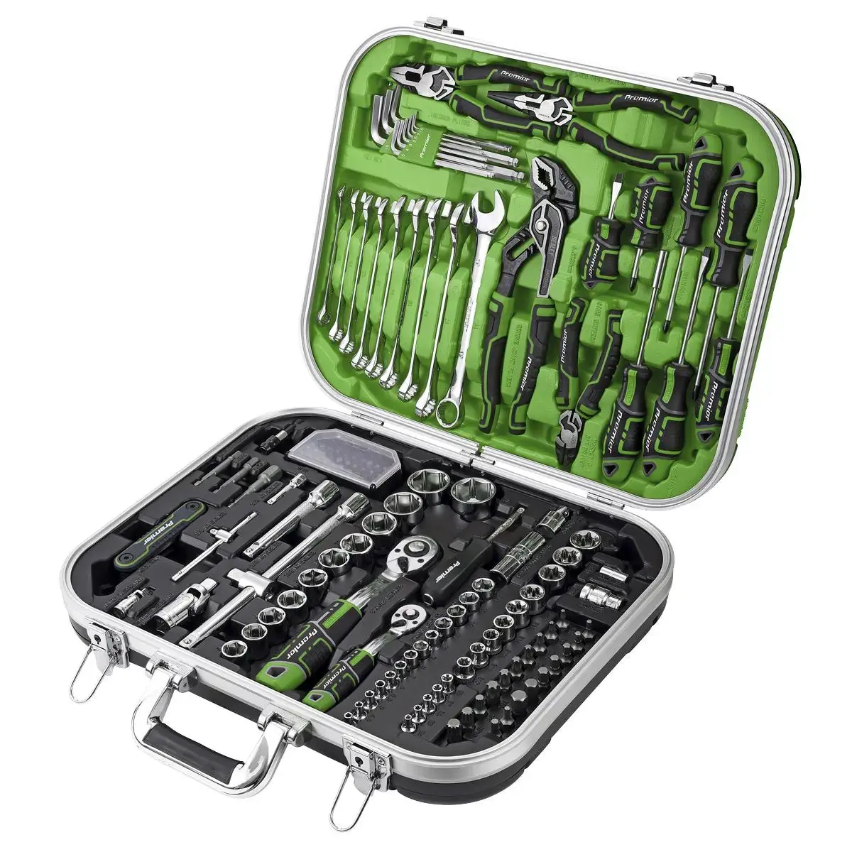 Sealey Premier Mechanic's Tool Kit 144Pc Hi-Vis Green 1