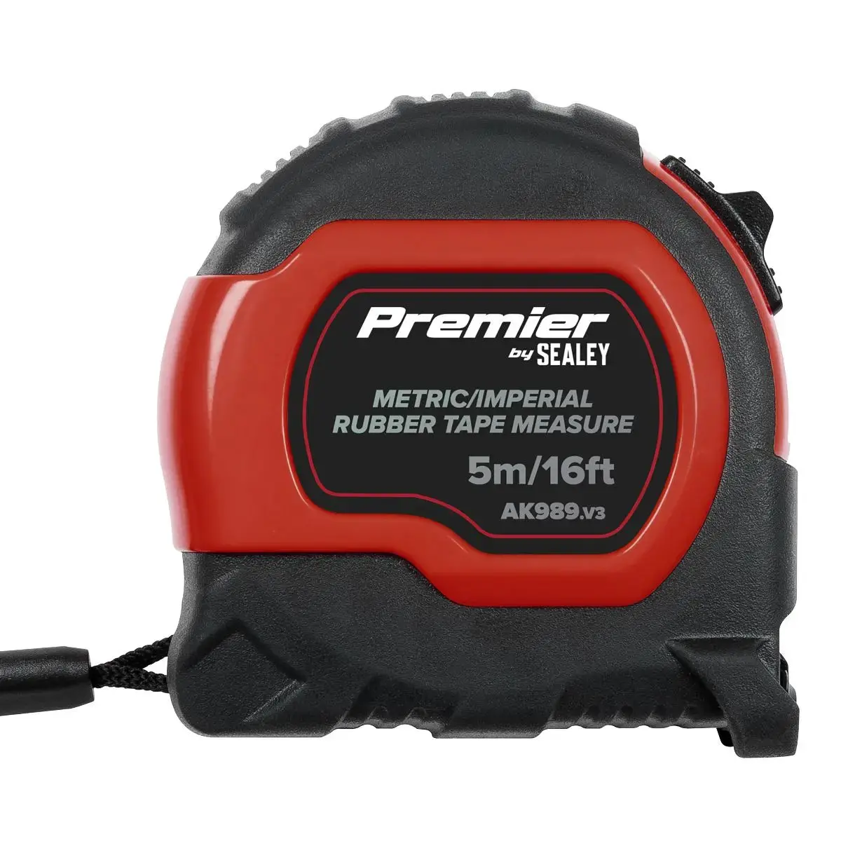 Sealey Premier Metric/Imperial Rubber Tape Measure 5M(16Ft) X 19Mm - Display Box Of 12 1